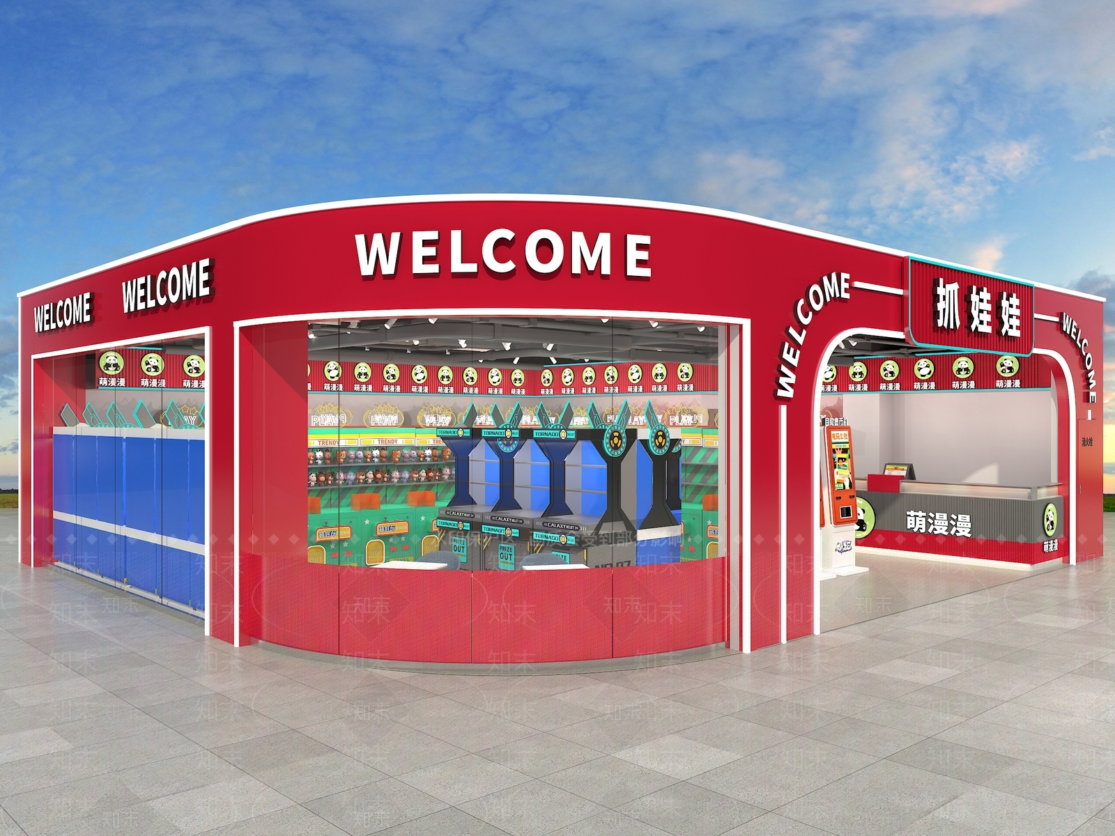 现代玩具礼品店3D模型下载【ID:1182944701】