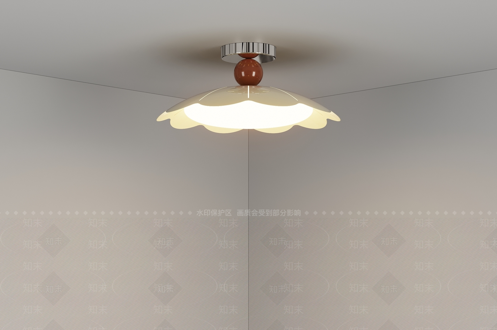 中古吸顶灯SU模型下载【ID:1182946730】