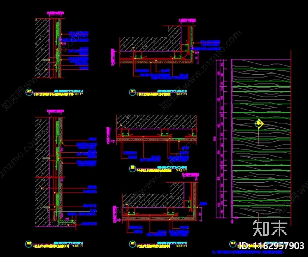 现代其他节点详图cad施工图下载【ID:1182957903】