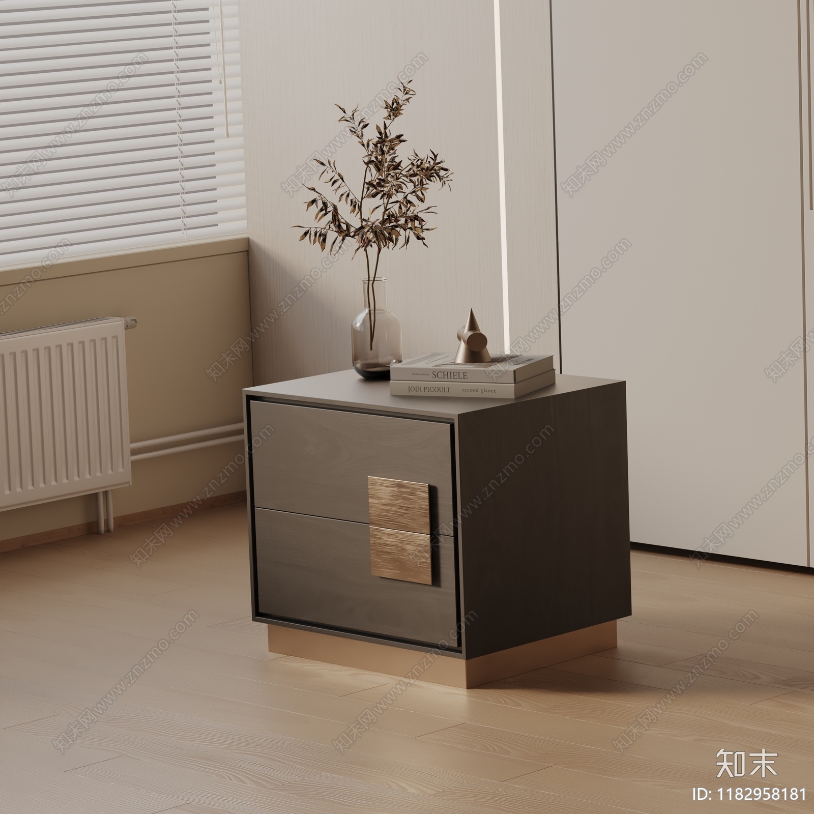 现代床头柜3D模型下载【ID:1182958181】