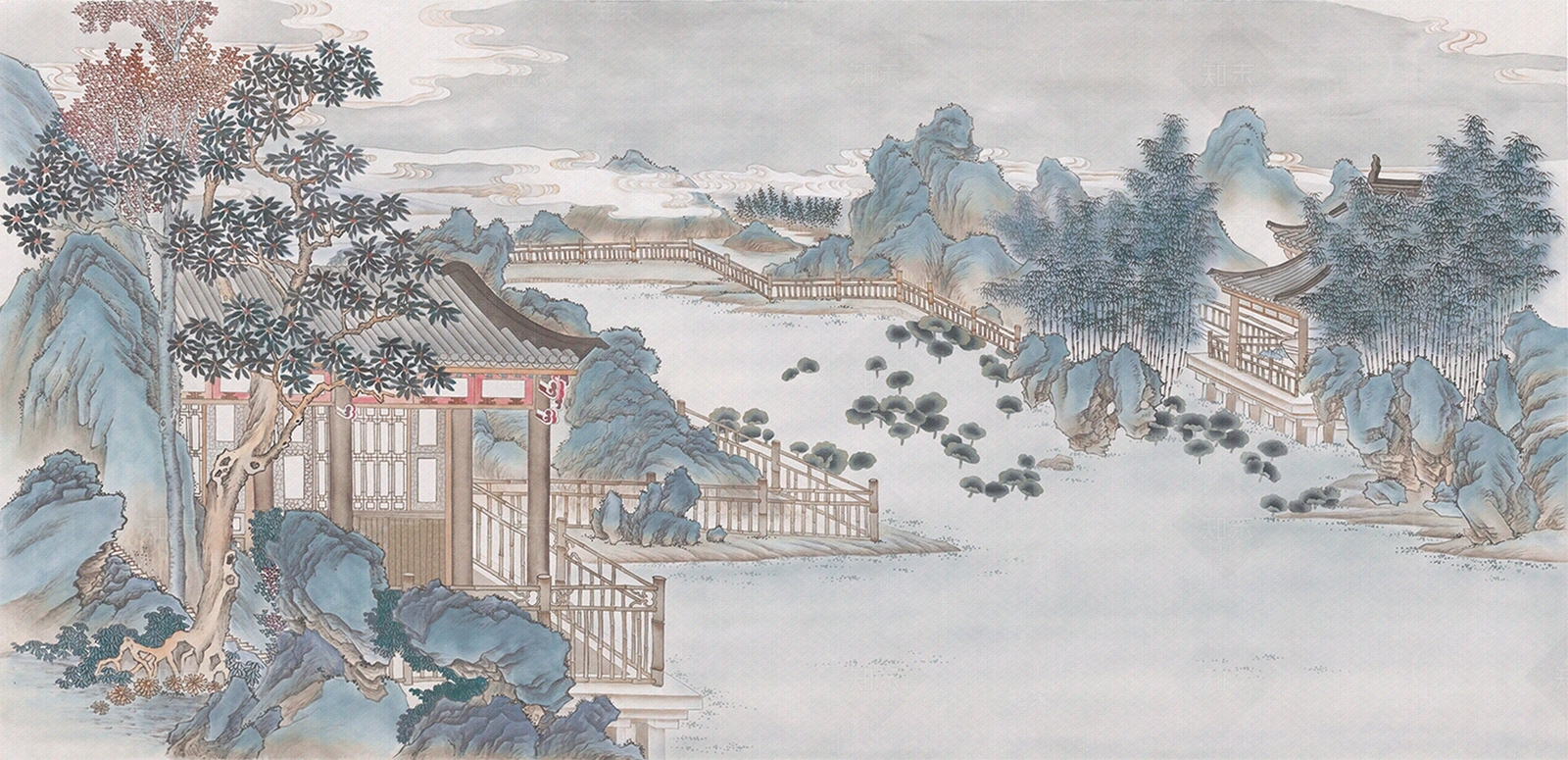 新中式中式壁纸贴图下载【ID:1182959569】