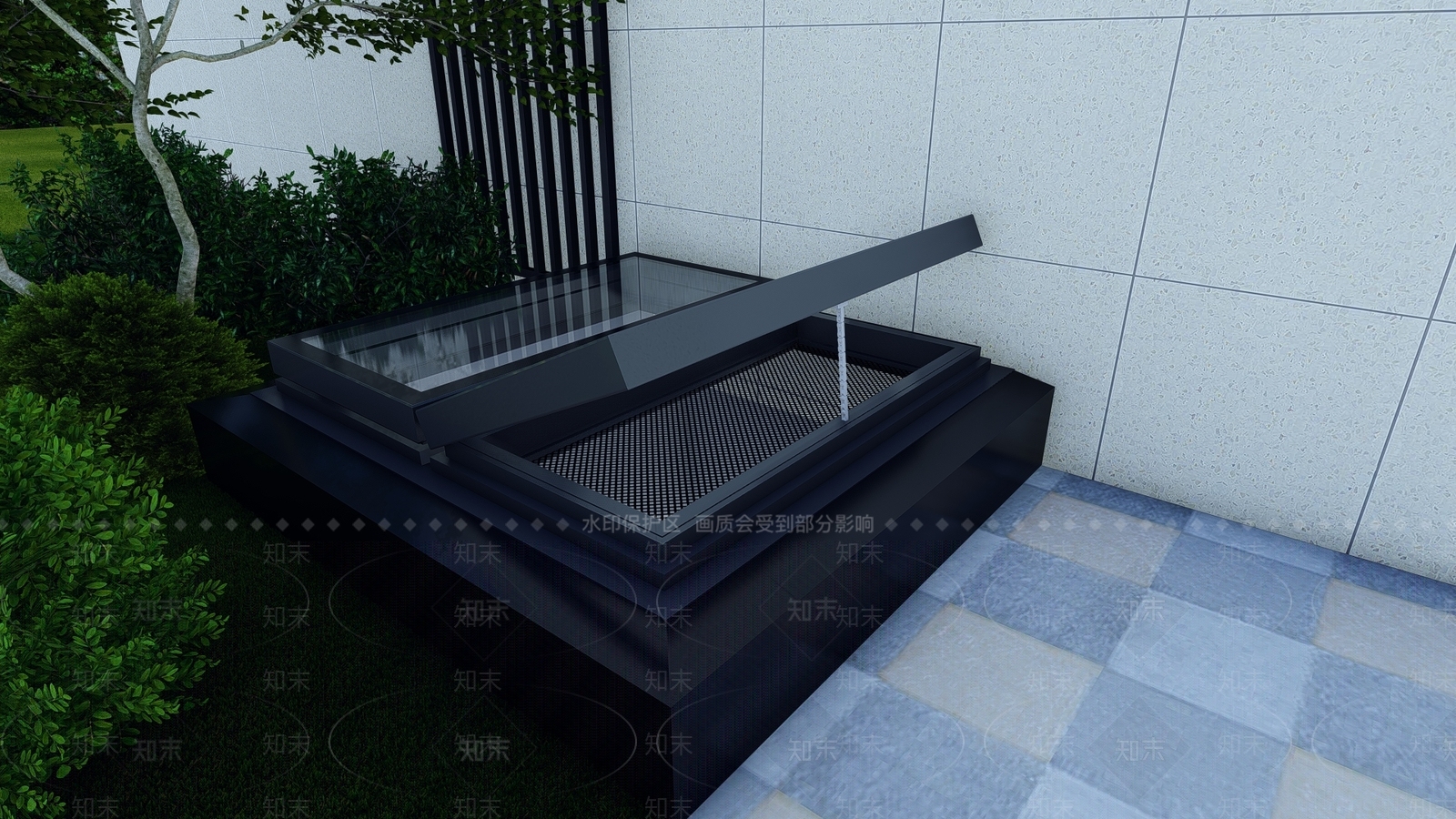 现代别墅SU模型下载【ID:1182967367】