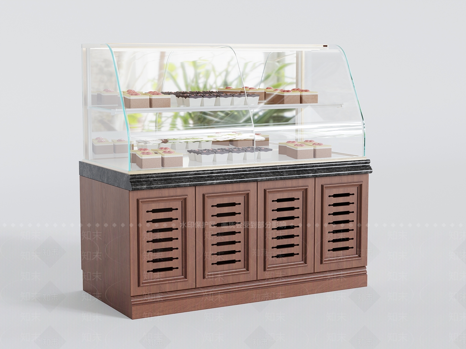 现代甜品面包店SU模型下载【ID:1182969036】