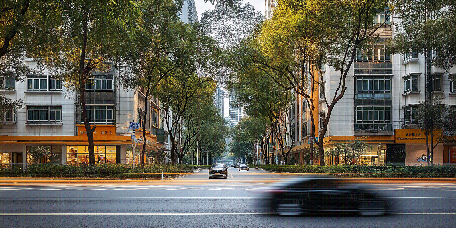现代街道外景贴图下载【ID:1182969125】