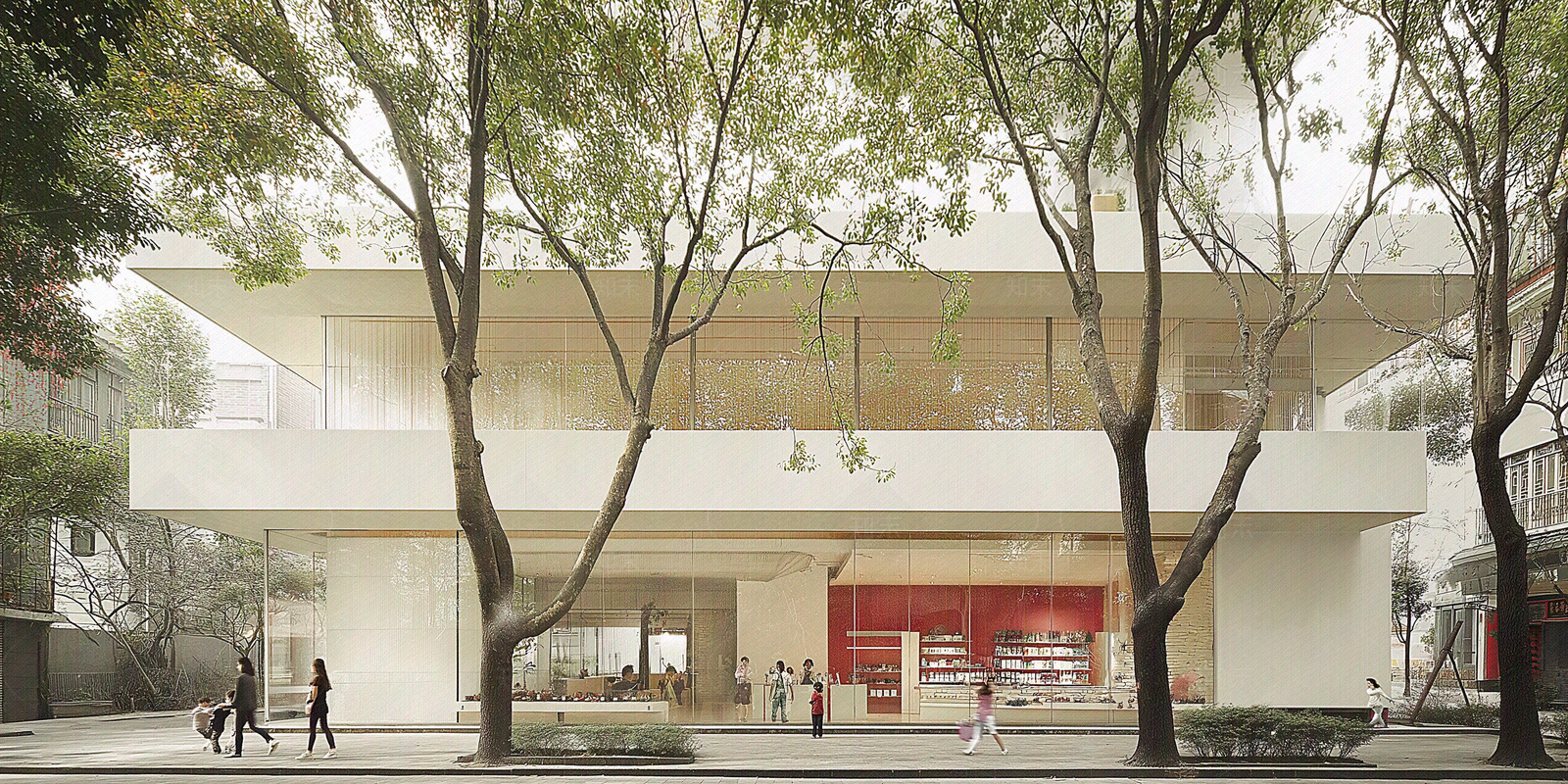 现代街道外景贴图下载【ID:1182969383】
