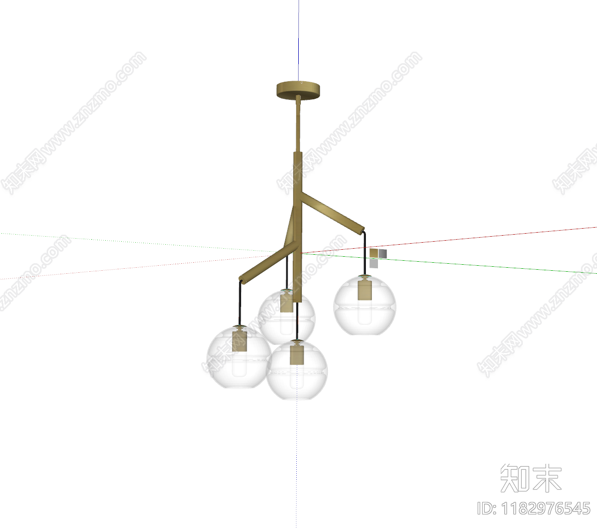 现代意式吊灯SU模型下载【ID:1182976545】