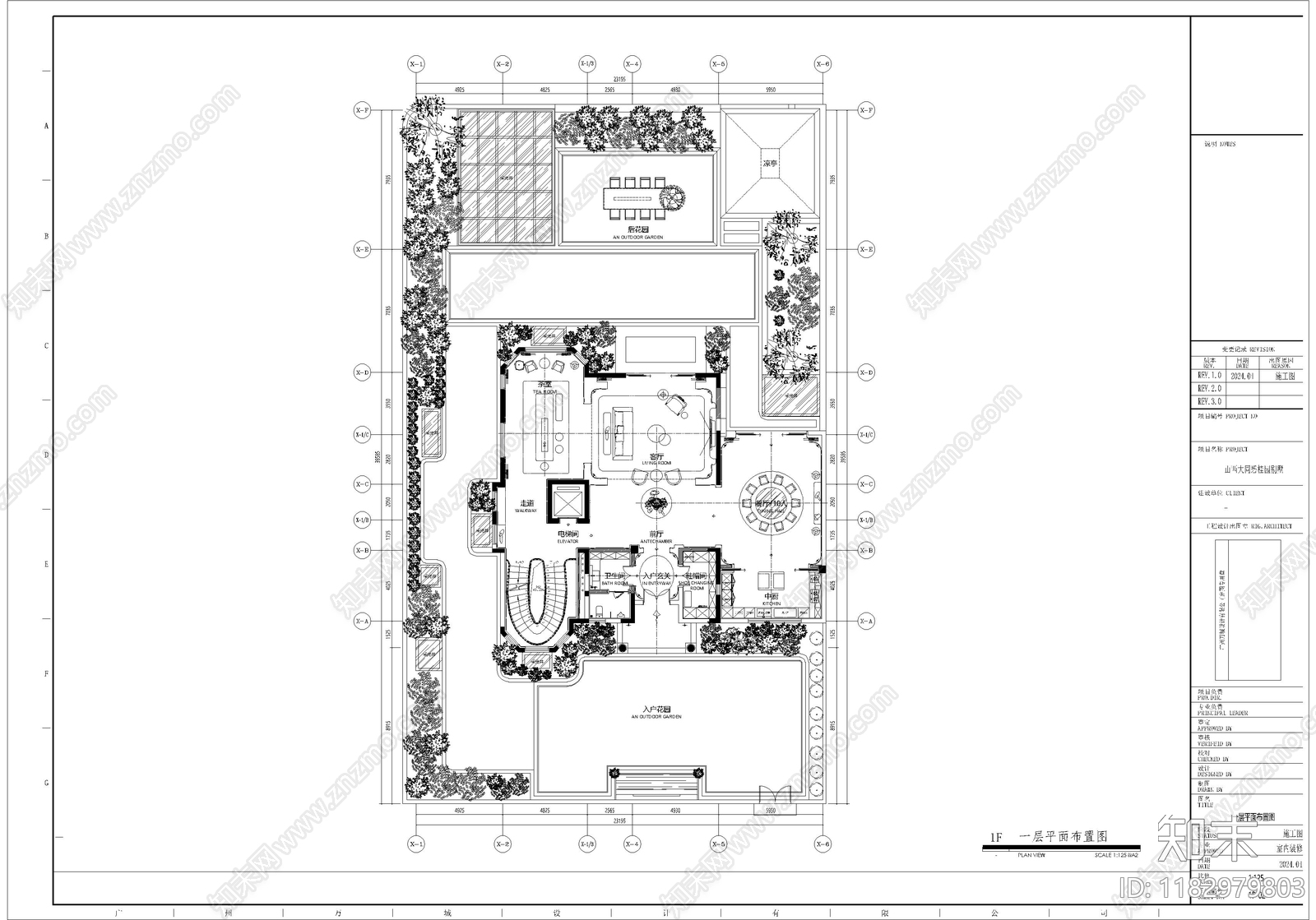 别墅cad施工图下载【ID:1182979803】