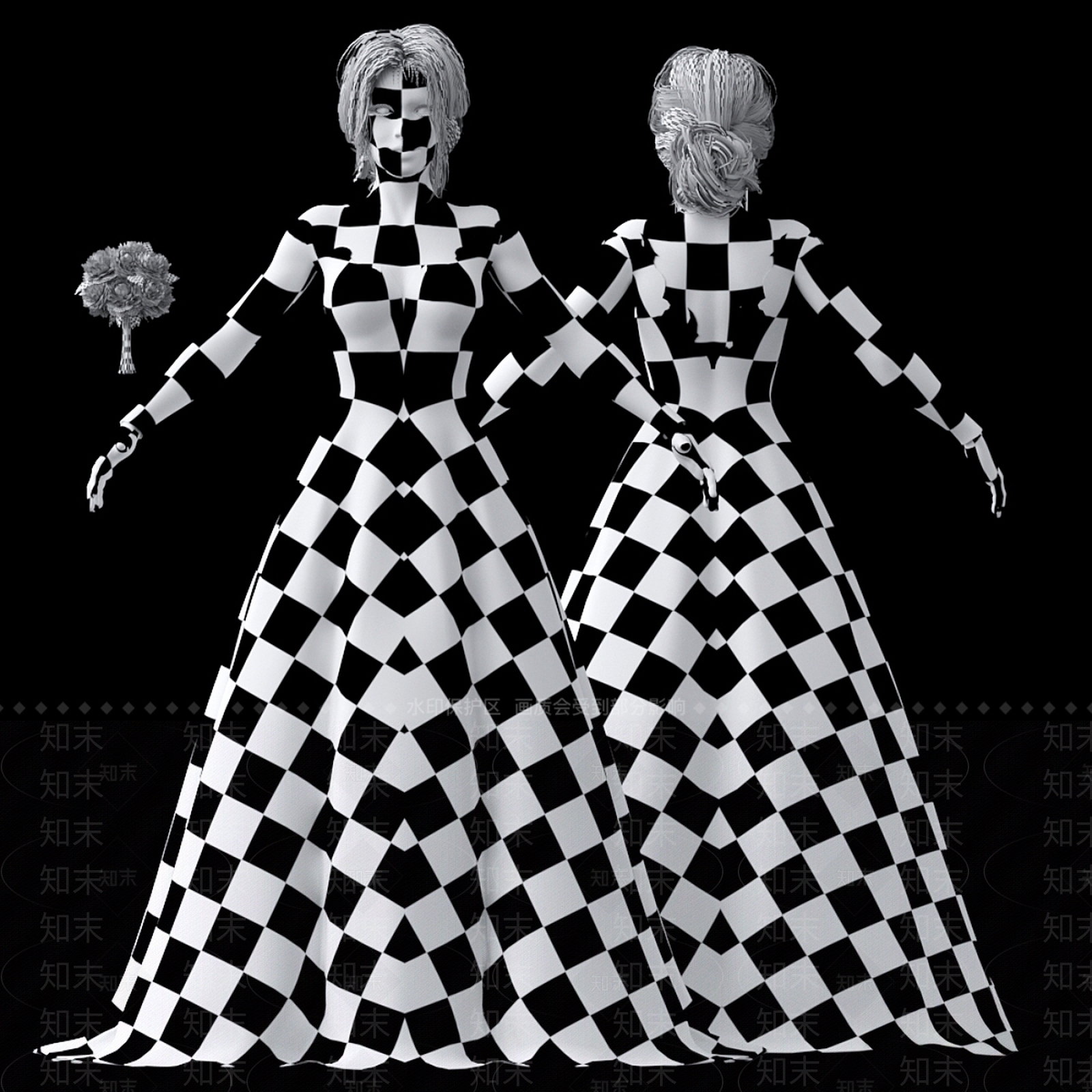 女人3D模型下载【ID:1182990908】