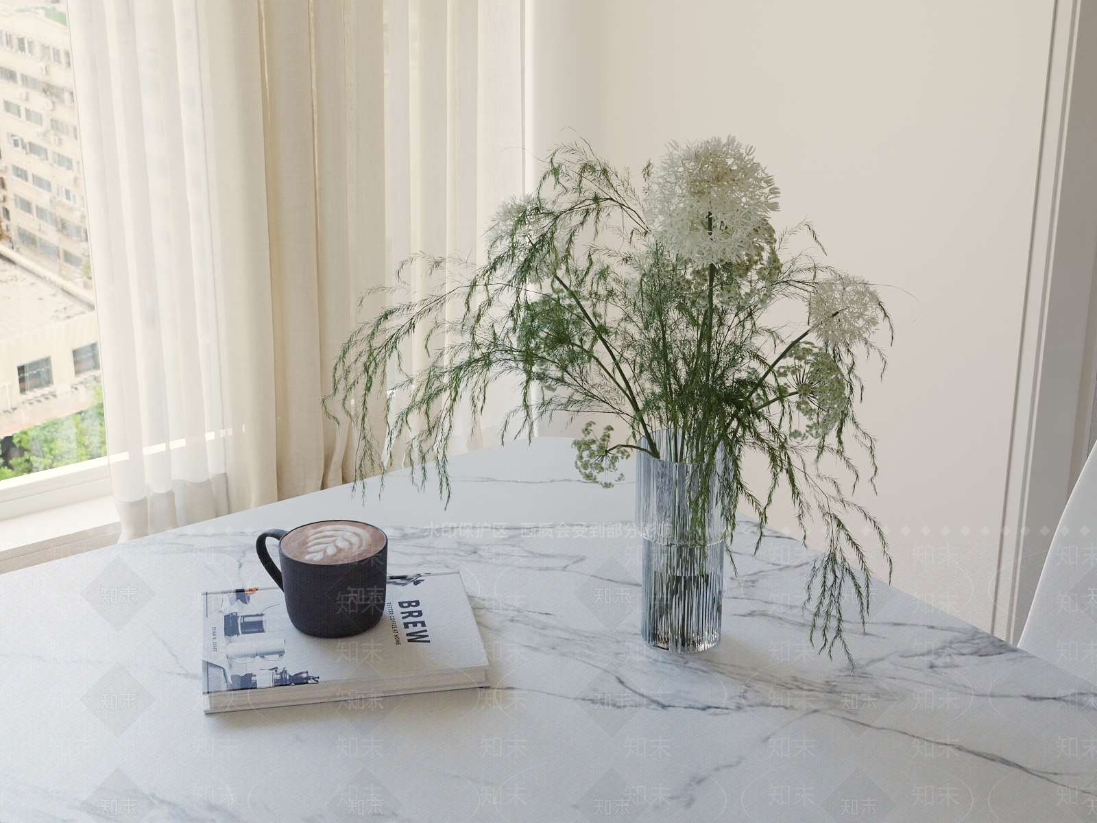 现代花艺3D模型下载【ID:1182993105】