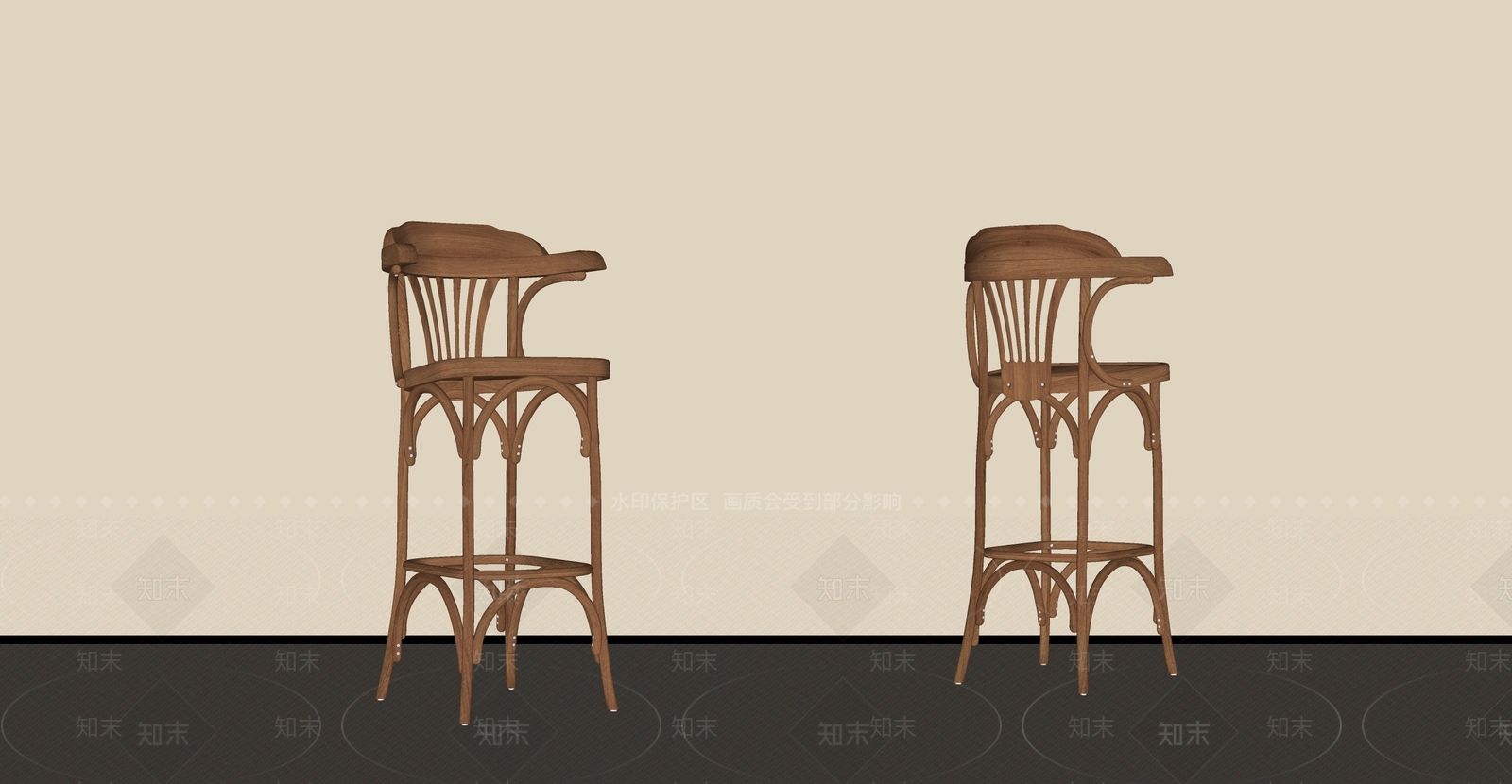 中古侘寂吧椅SU模型下载【ID:1182996156】