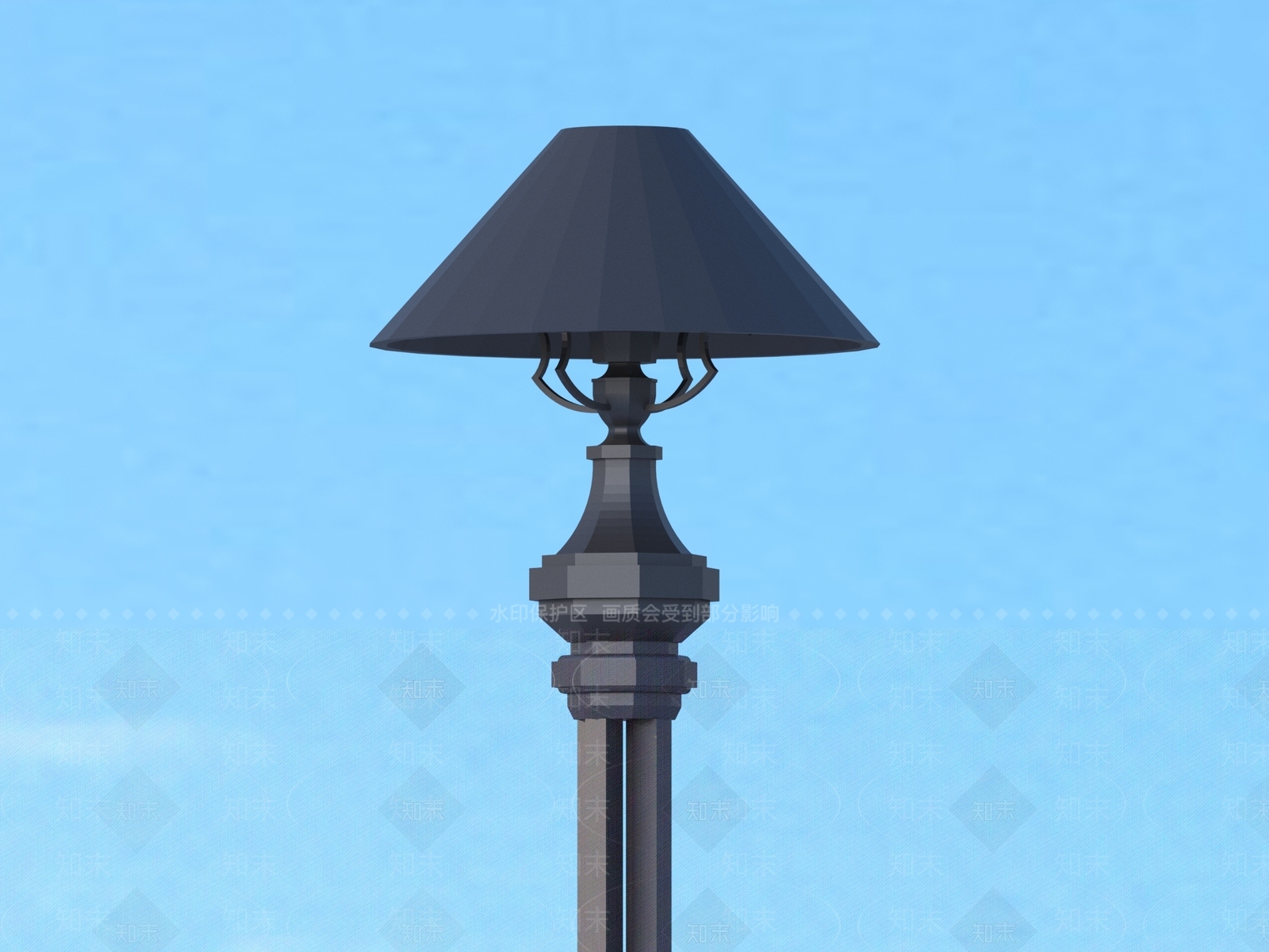 现代其他户外灯3D模型下载【ID:1183003737】