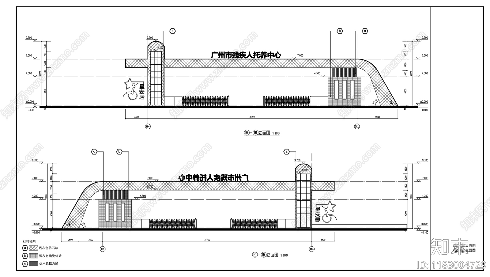 现代门卫室建筑cad施工图下载【ID:1183004729】