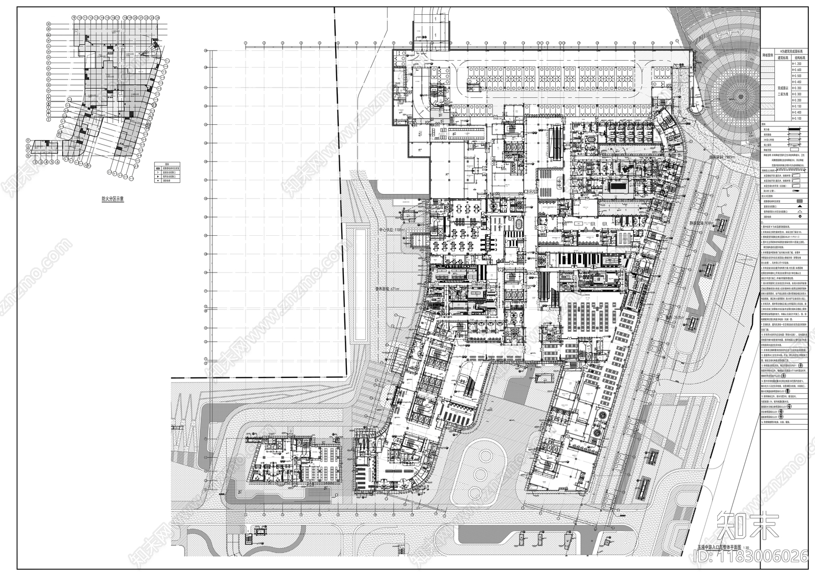 现代医院建筑cad施工图下载【ID:1183006026】