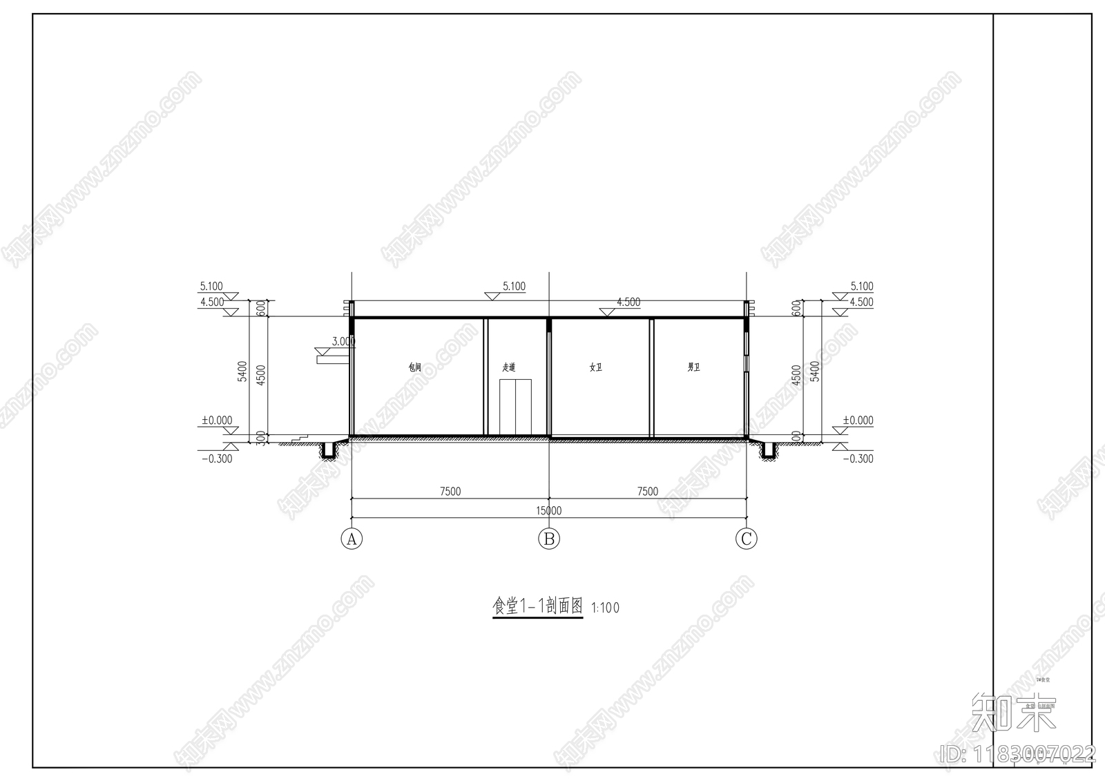 现代其他公共建筑cad施工图下载【ID:1183007022】