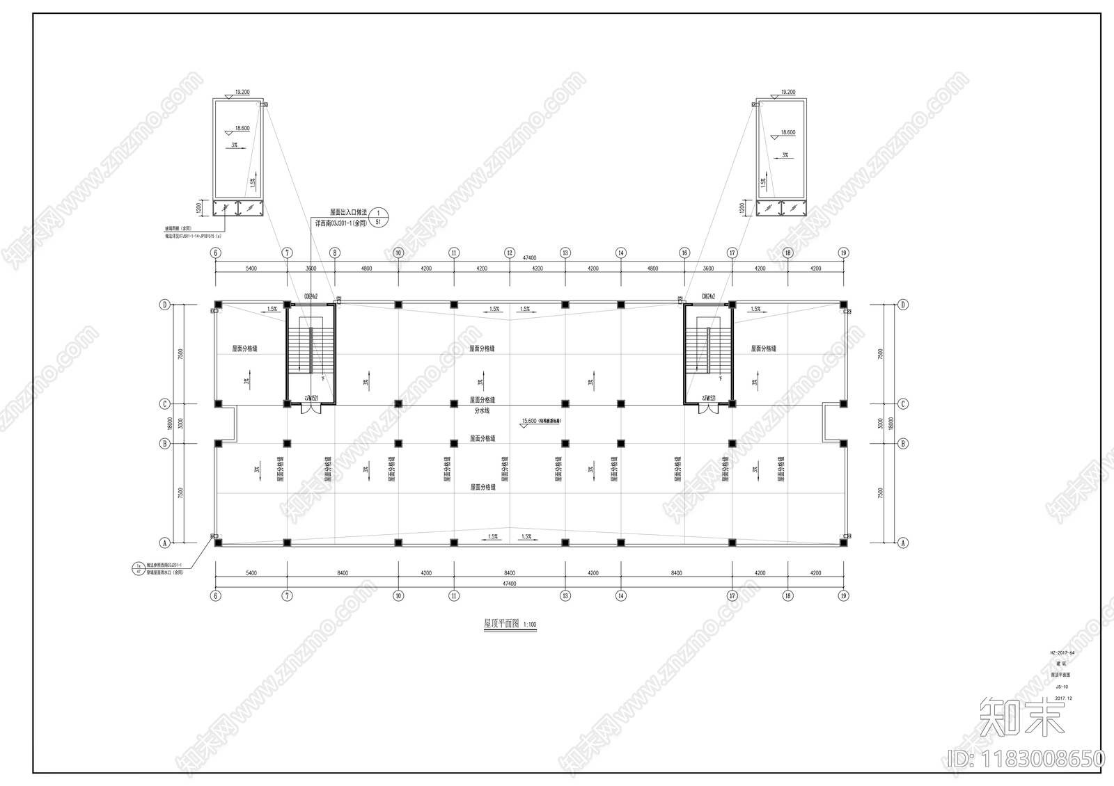 现代学校建筑cad施工图下载【ID:1183008650】