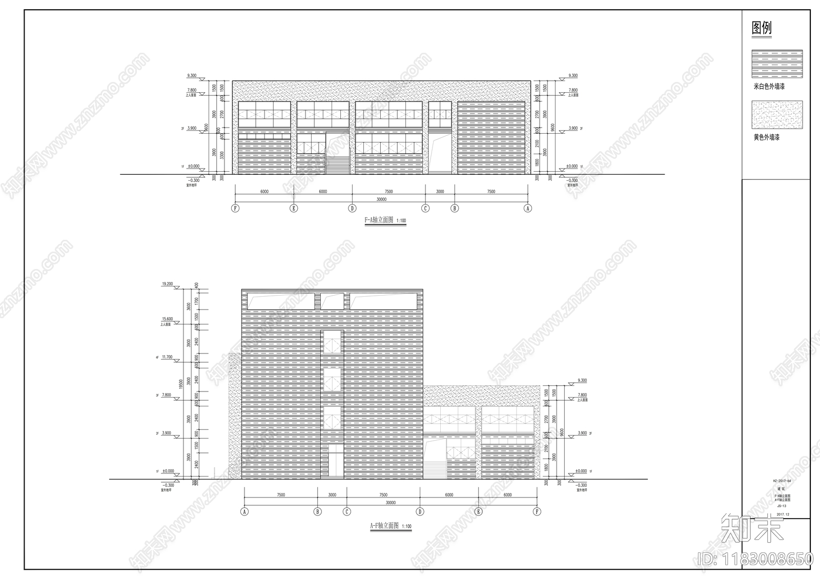 现代学校建筑cad施工图下载【ID:1183008650】