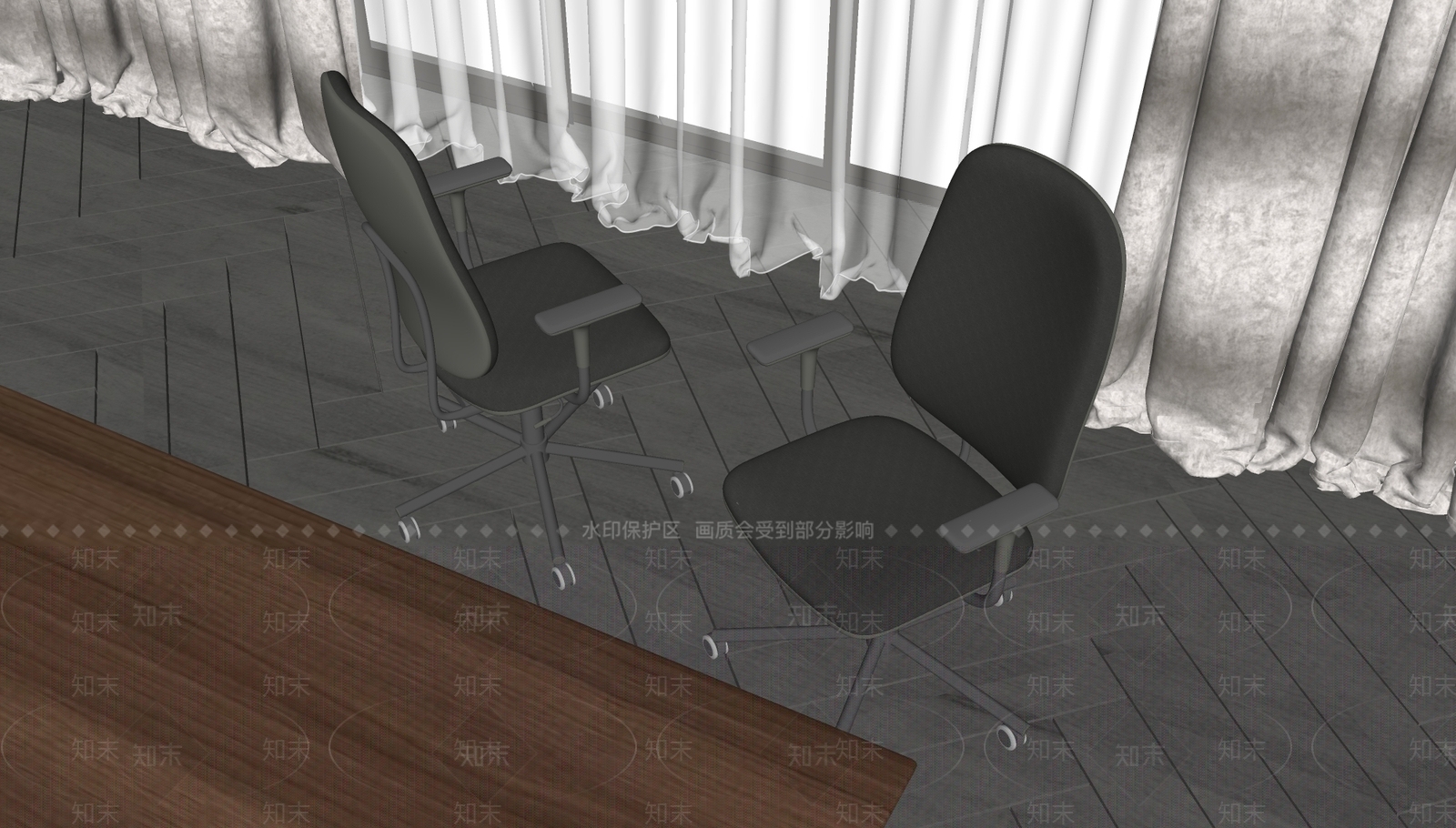 现代办公椅SU模型下载【ID:1183011353】