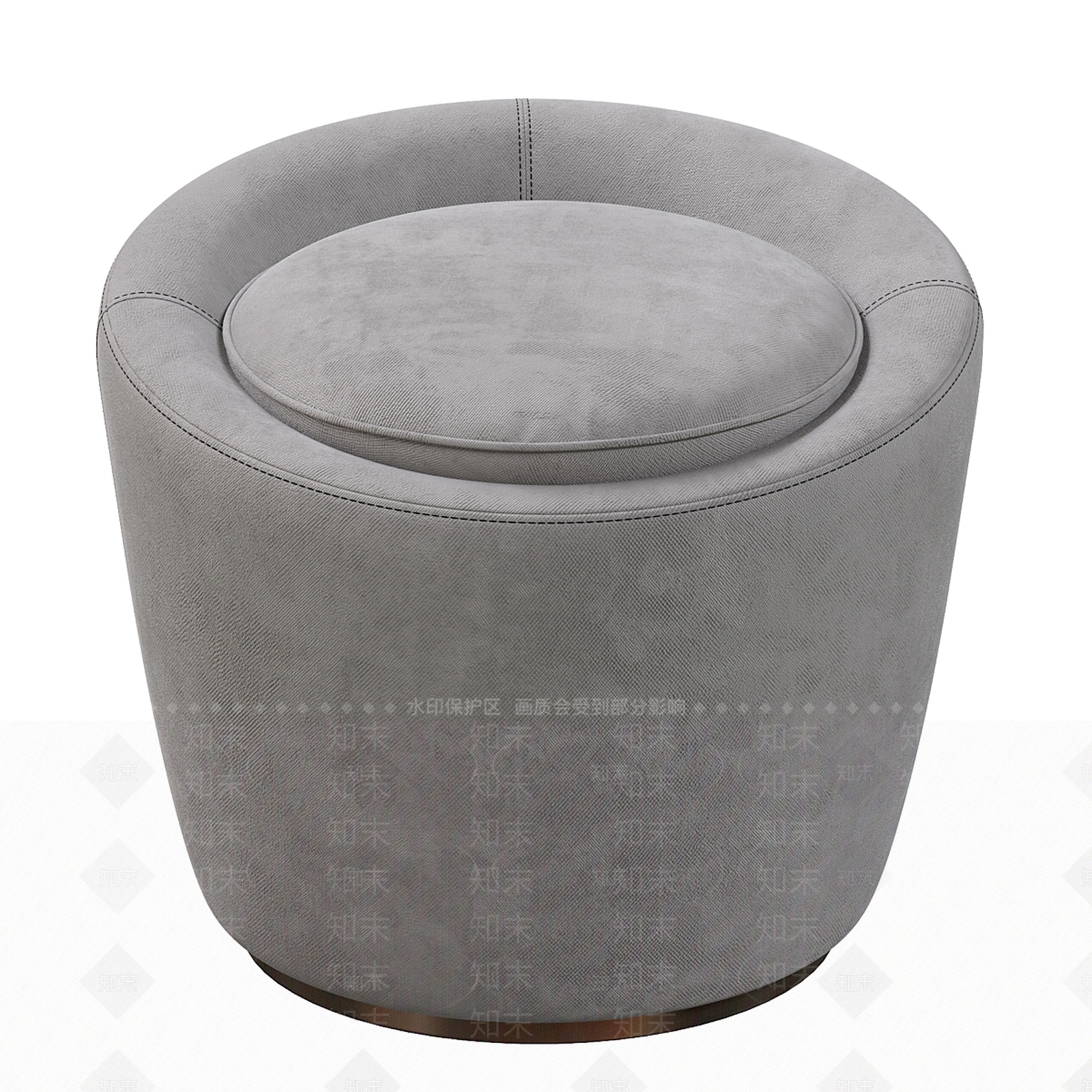 沙发凳3D模型下载【ID:1183018843】