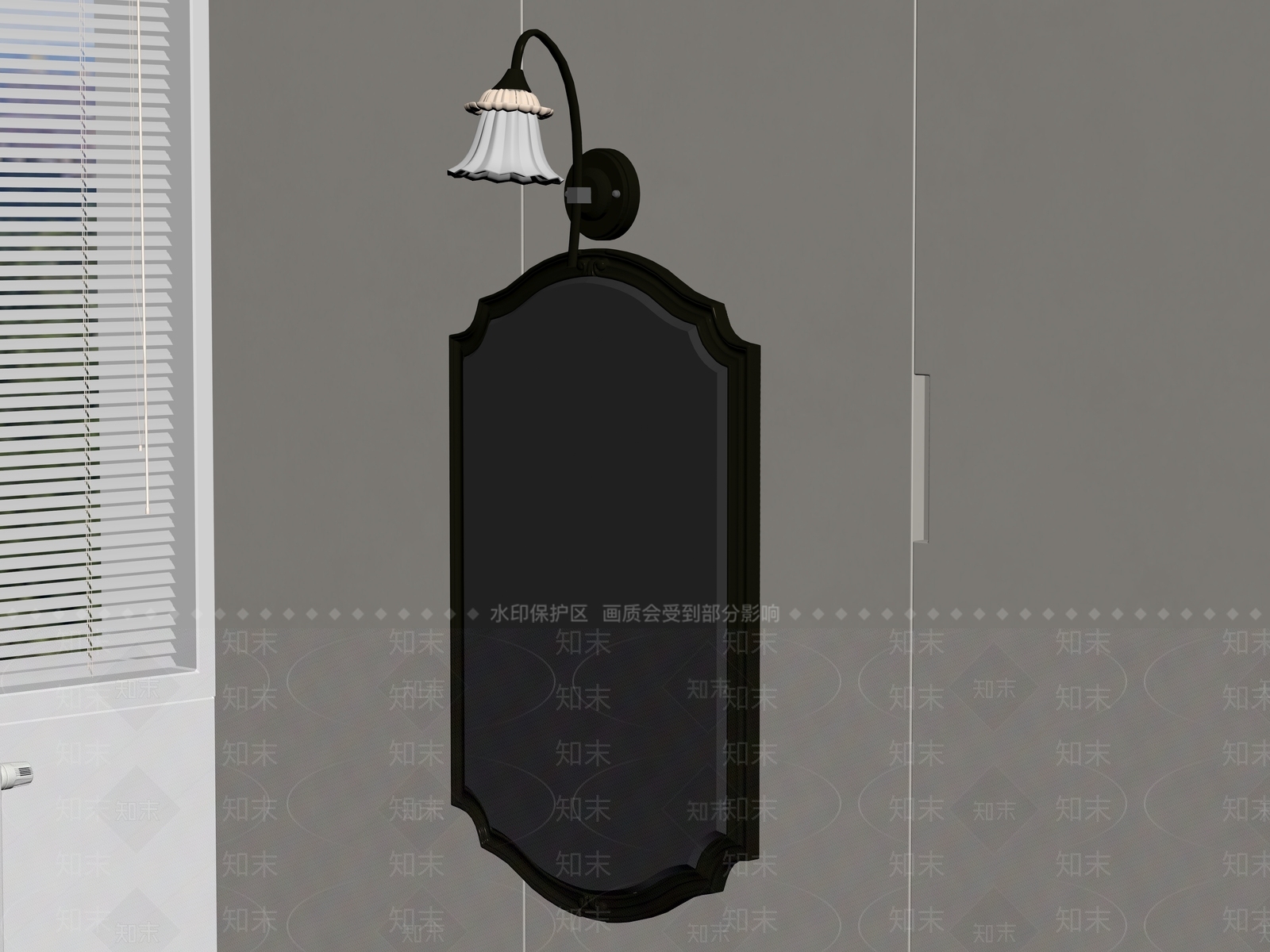 美式复古镜子SU模型下载【ID:1183025332】