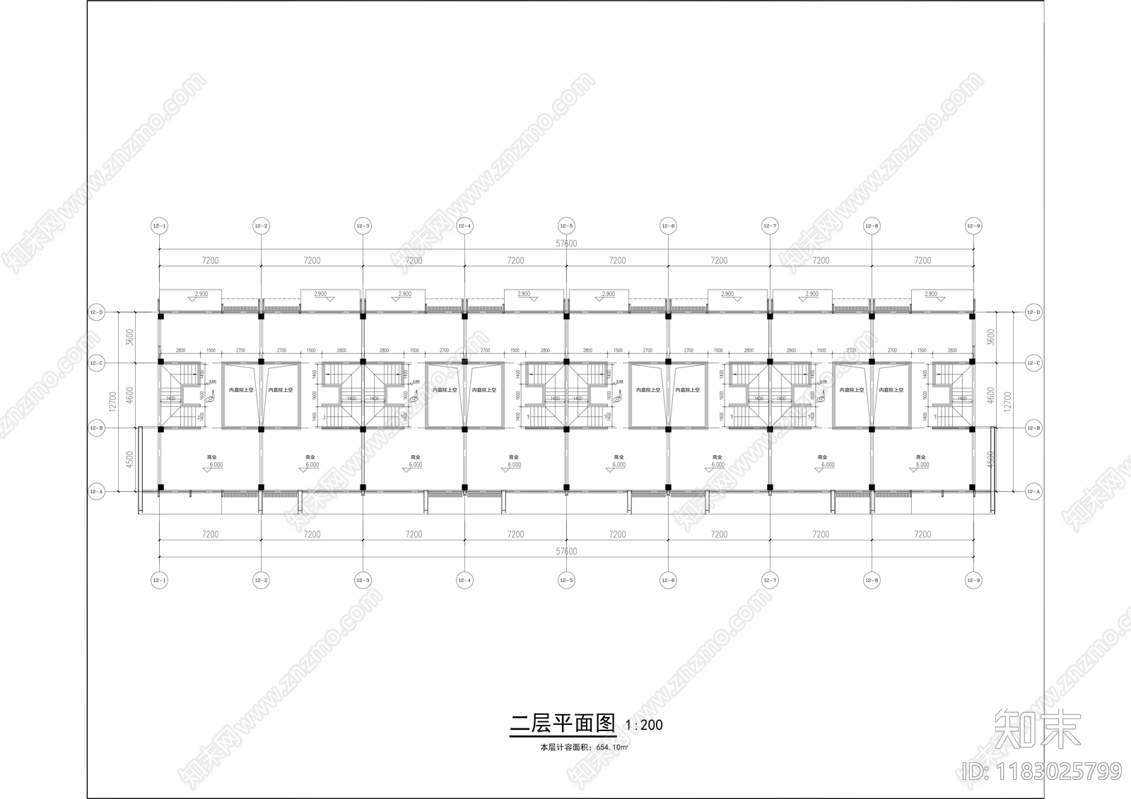 现代住宅楼建筑cad施工图下载【ID:1183025799】