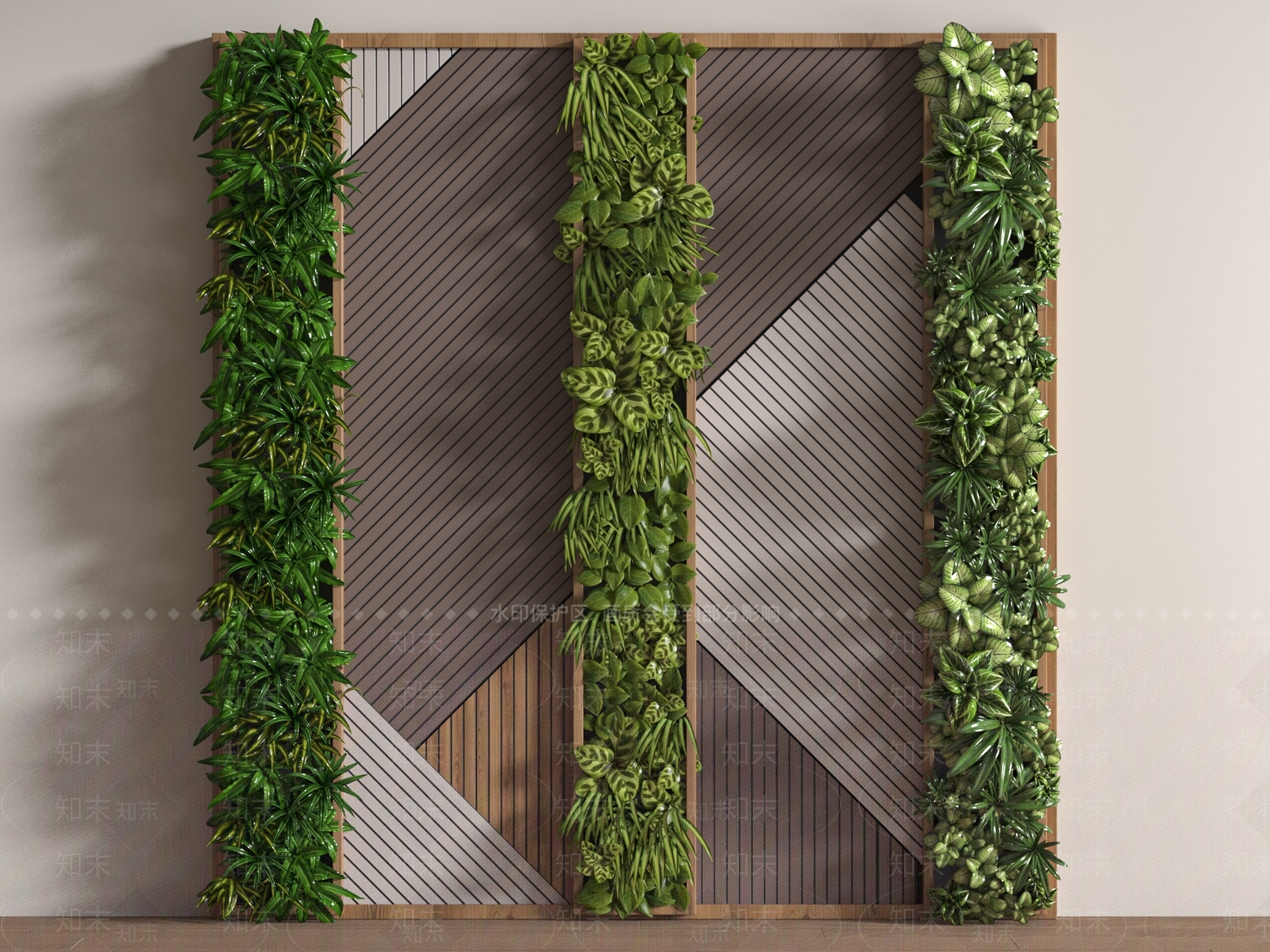 绿植墙3D模型下载【ID:1183029849】