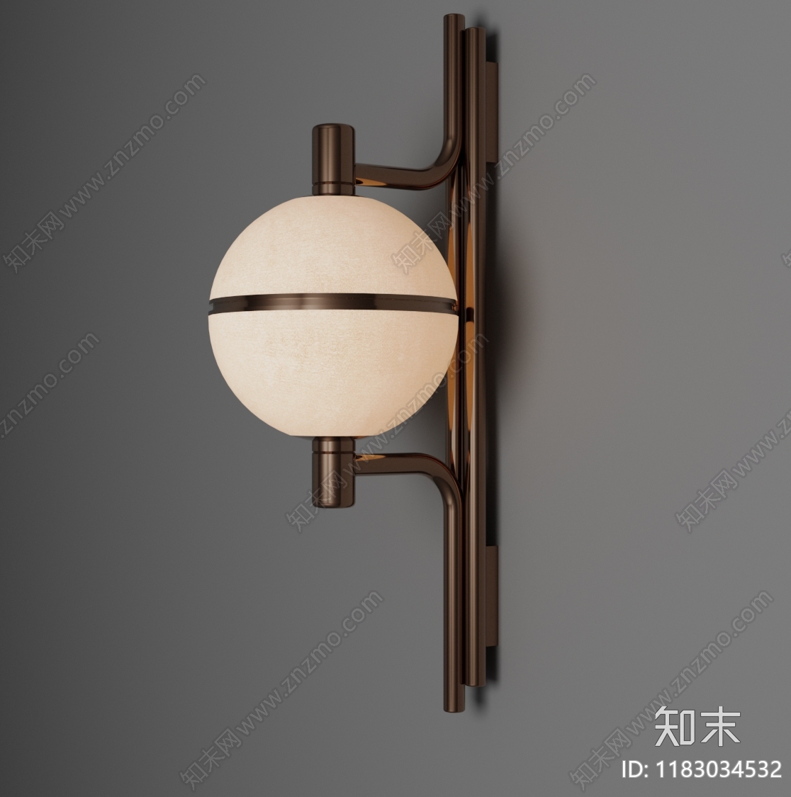 现代中古壁灯3D模型下载【ID:1183034532】