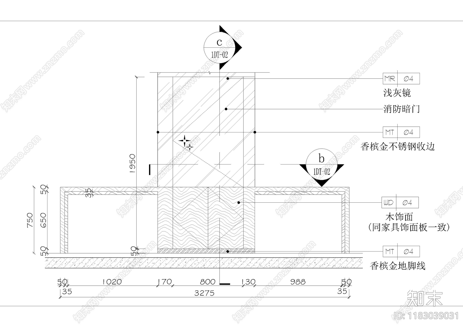 现代家具节点详图施工图下载【ID:1183039031】