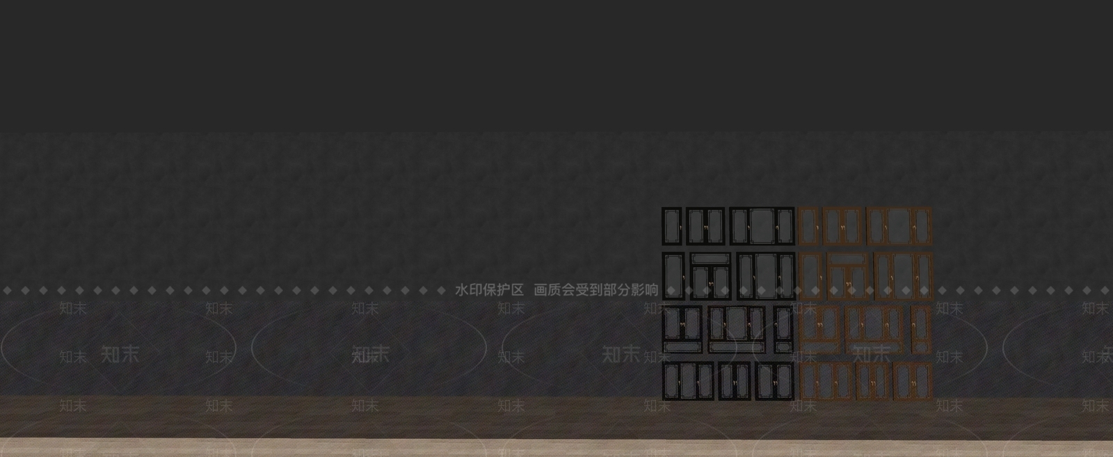 现代窗户组合SU模型下载【ID:1183039436】