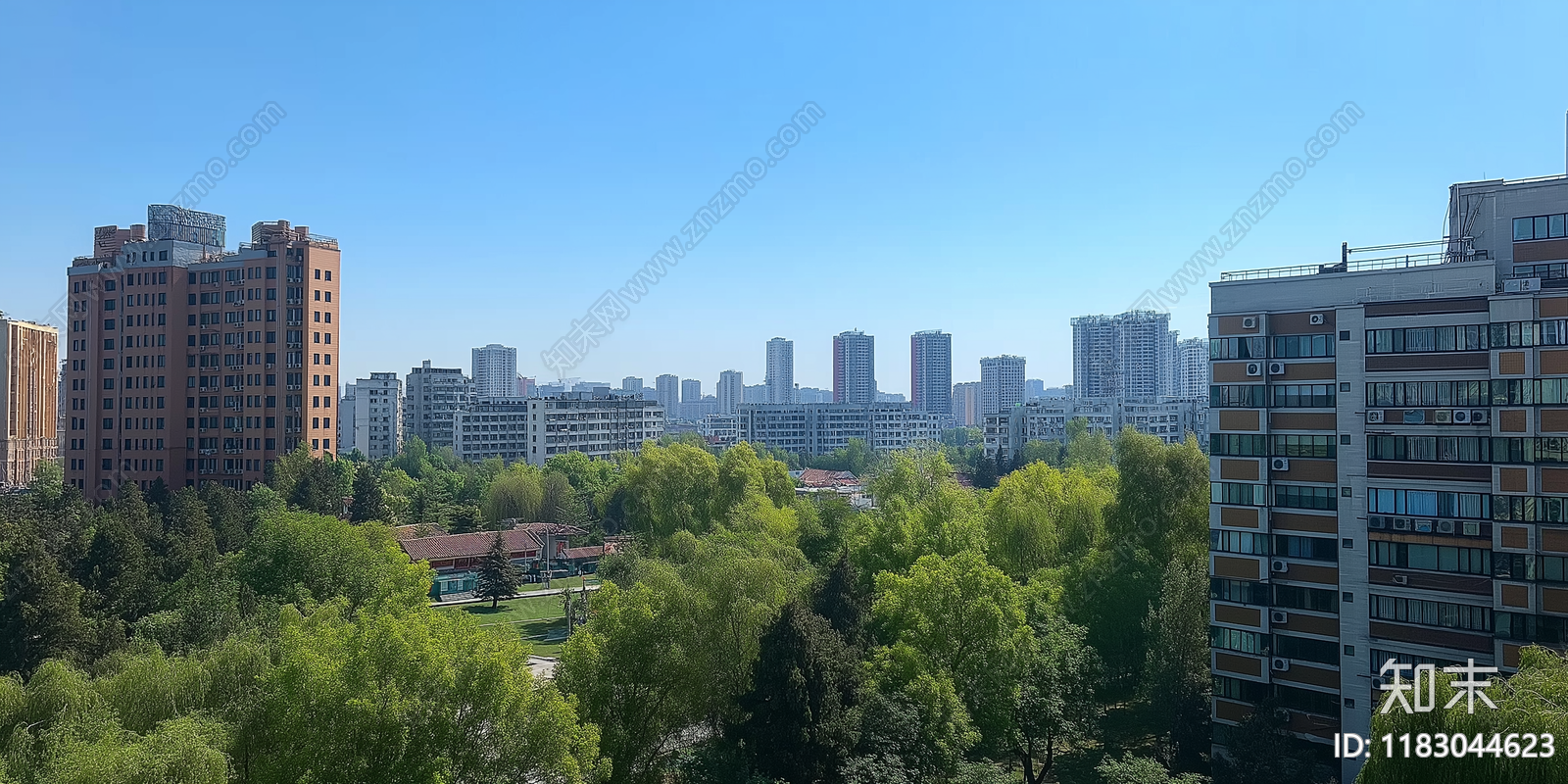 现代城市外景贴图下载【ID:1183044623】