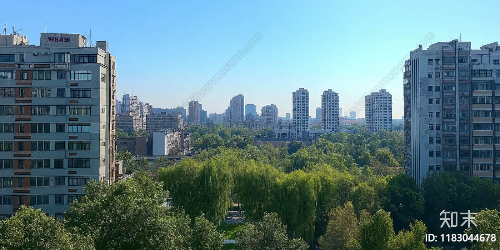 现代城市外景贴图下载【ID:1183044678】