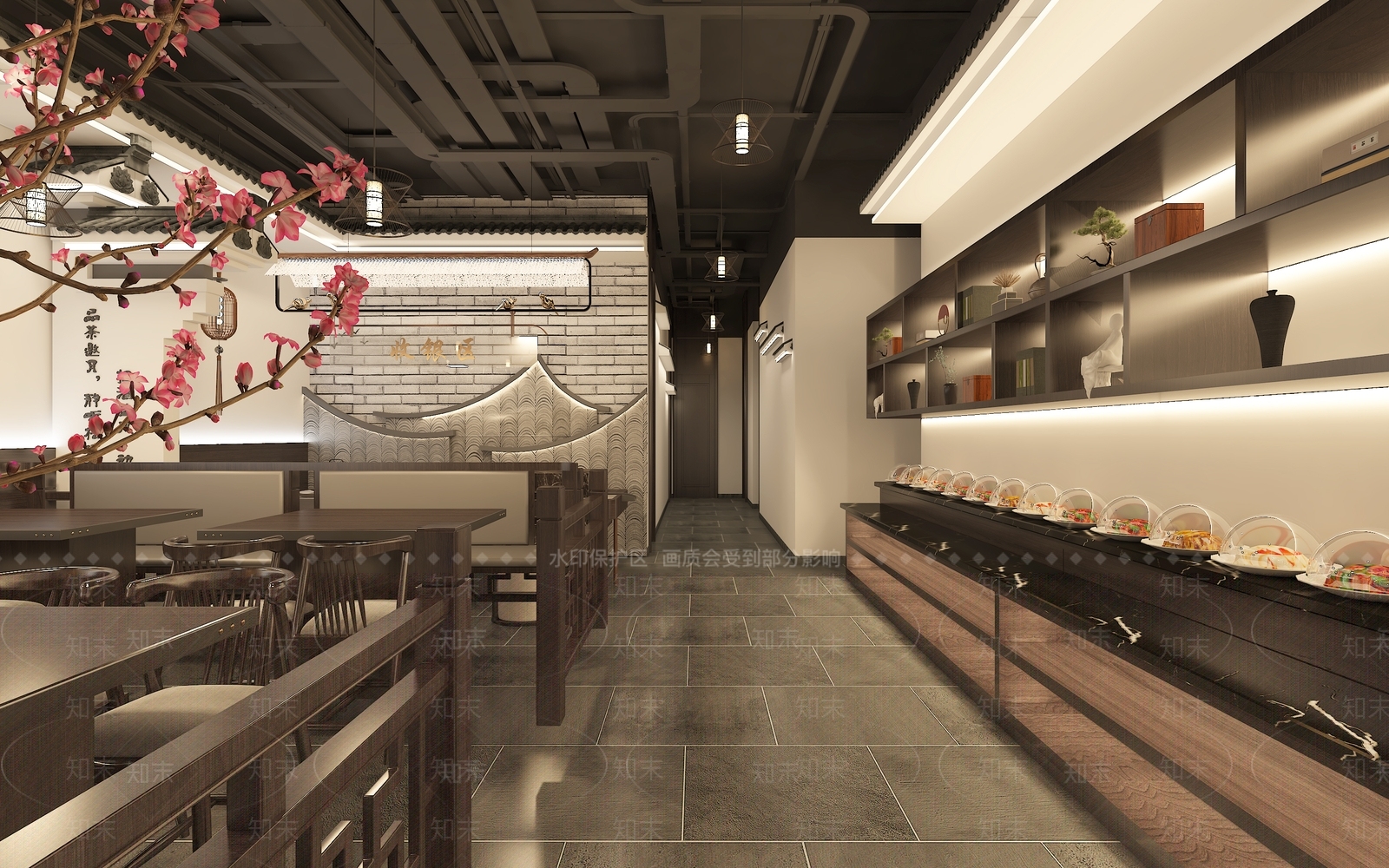 工业现代火锅店3D模型下载【ID:1183051011】
