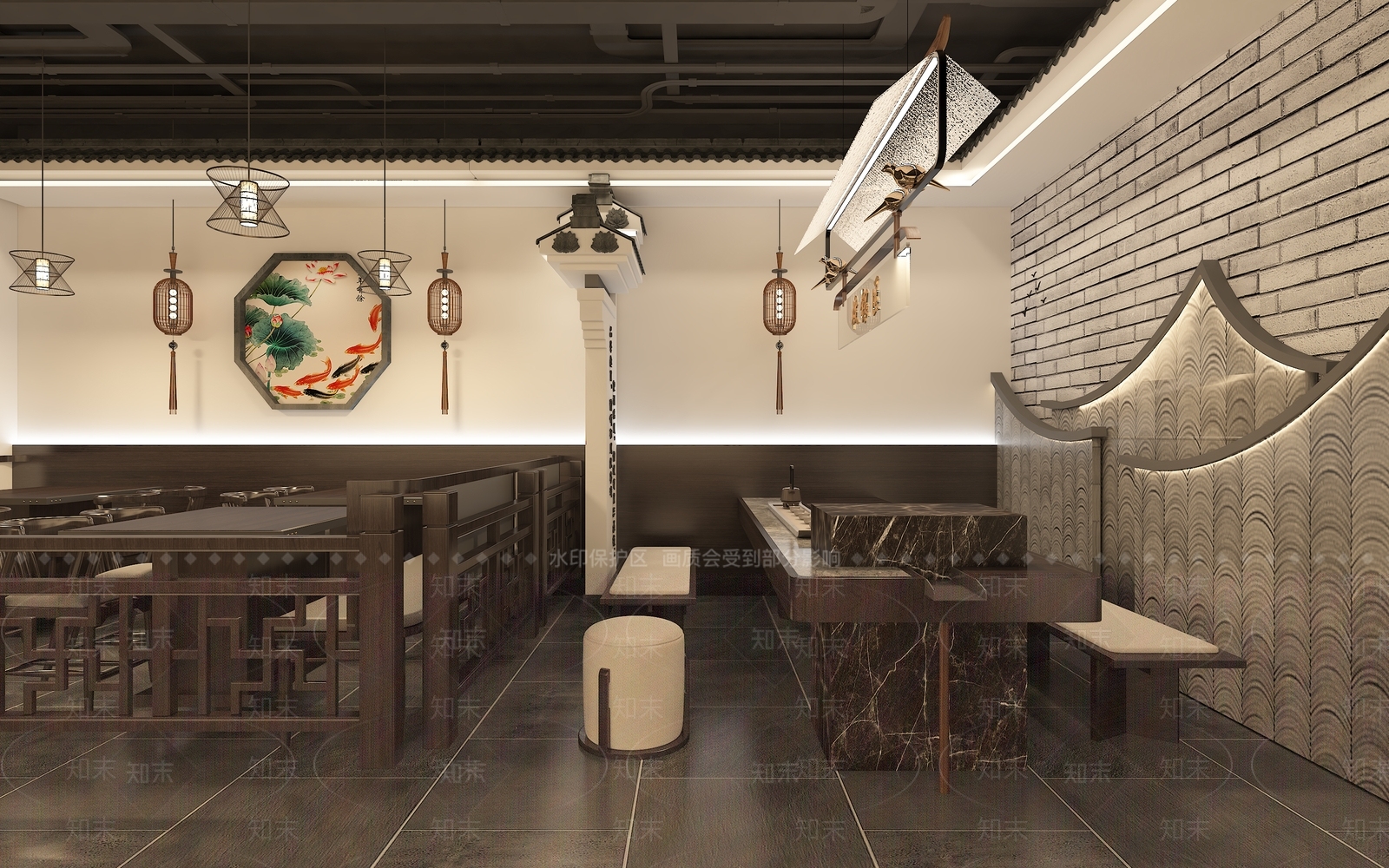 工业现代火锅店3D模型下载【ID:1183051011】