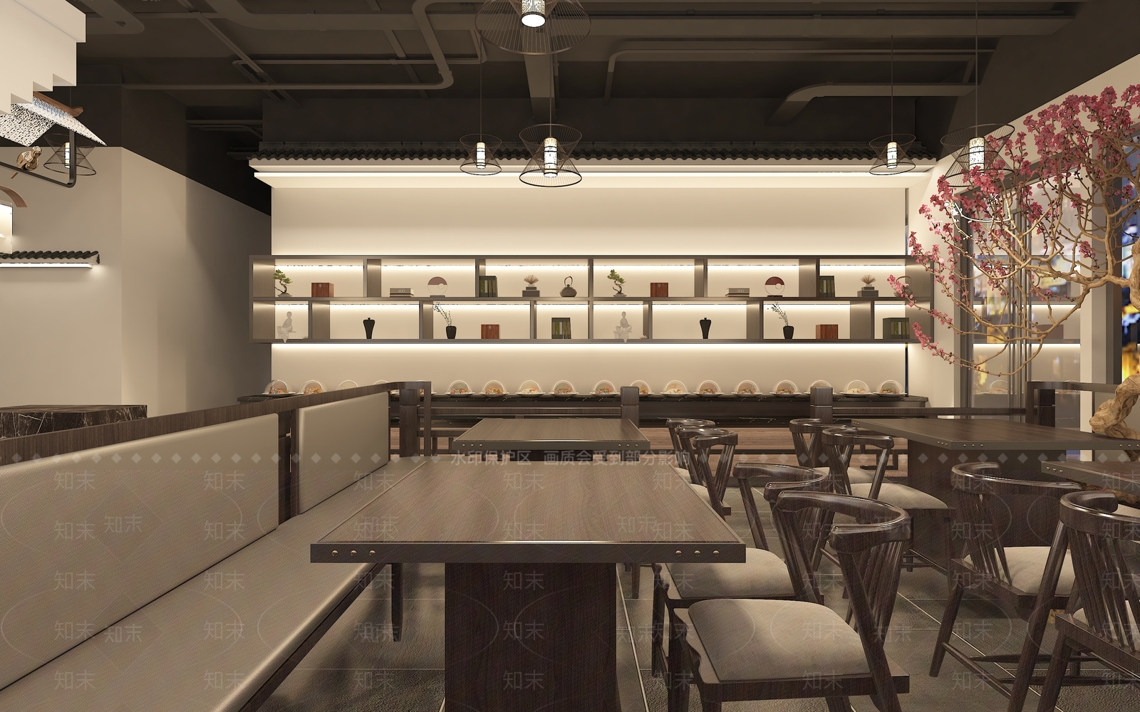 工业现代火锅店3D模型下载【ID:1183051011】