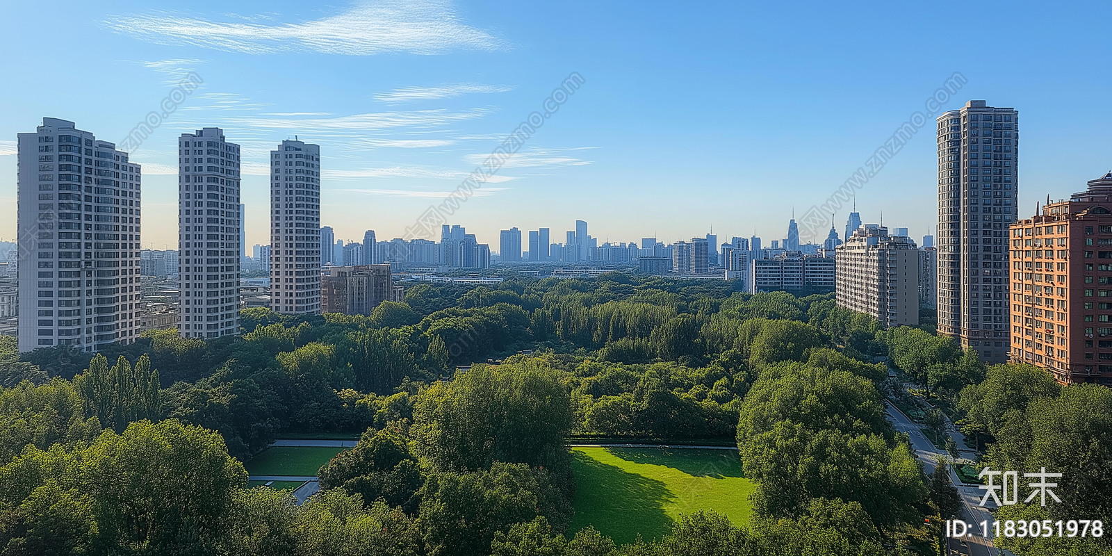 现代城市外景贴图下载【ID:1183051978】