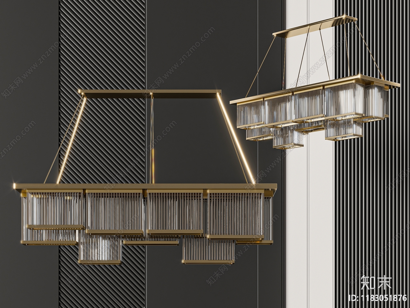 现代封闭式厨房3D模型下载【ID:1183051876】