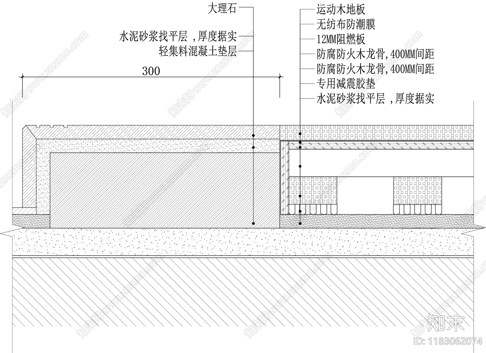 现代墙面节点施工图下载【ID:1183062074】