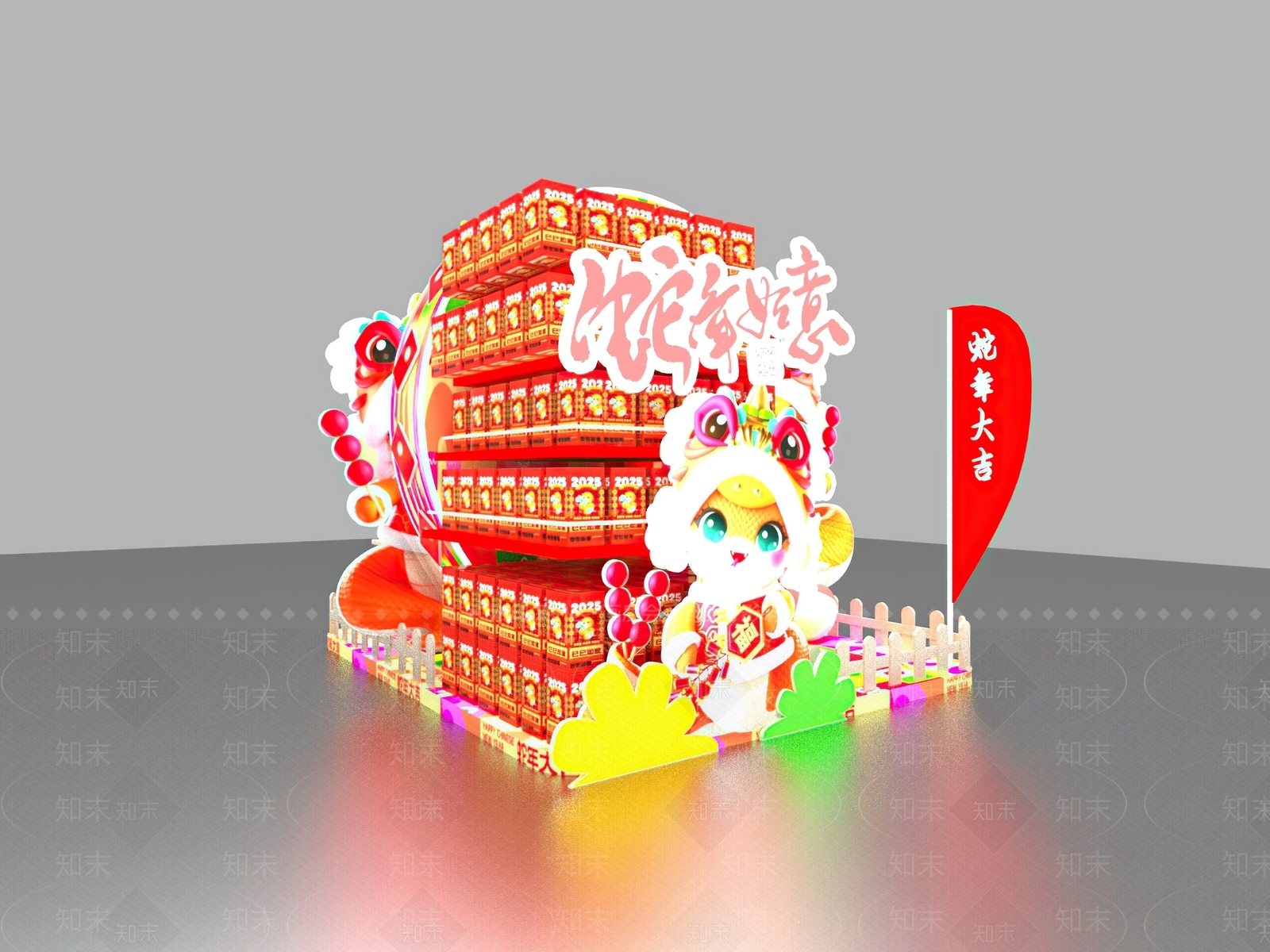 中式中古美陈3D模型下载【ID:1183069363】