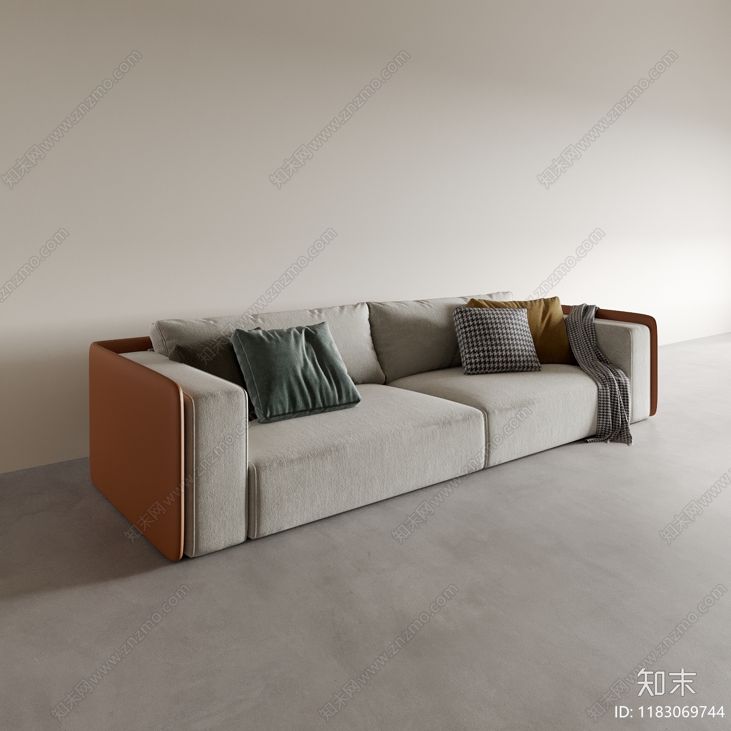 现代双人沙发3D模型下载【ID:1183069744】