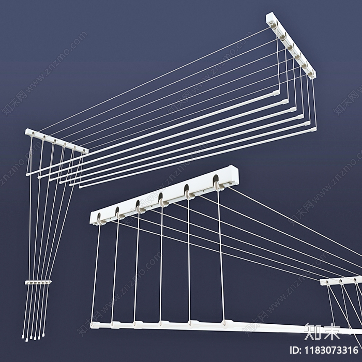 晾衣架3D模型下载【ID:1183073316】