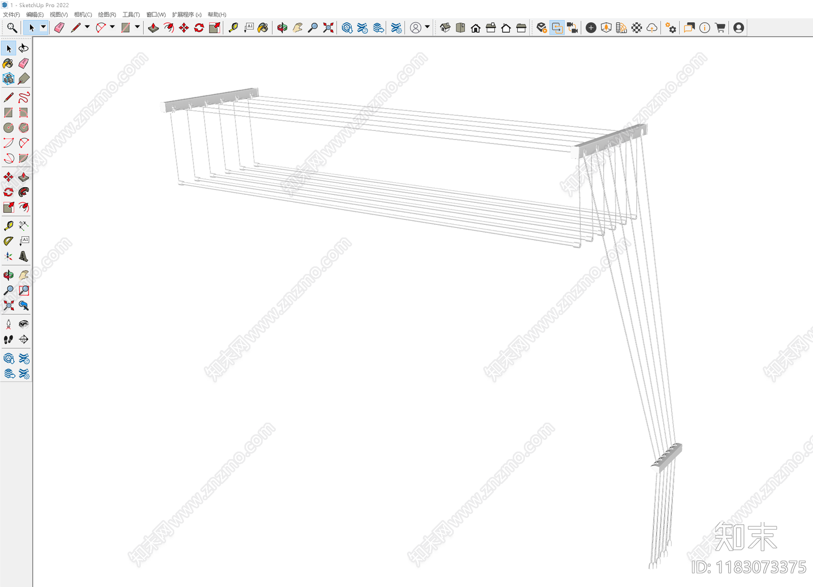 晾衣架SU模型下载【ID:1183073375】