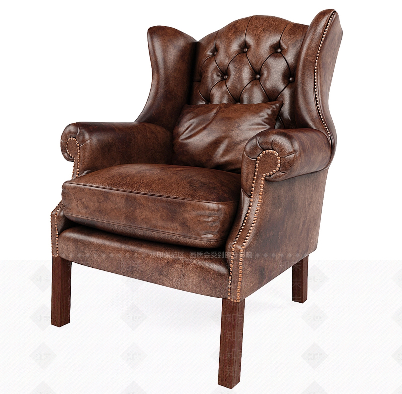 美式欧式单人沙发SU模型下载【ID:1183075629】