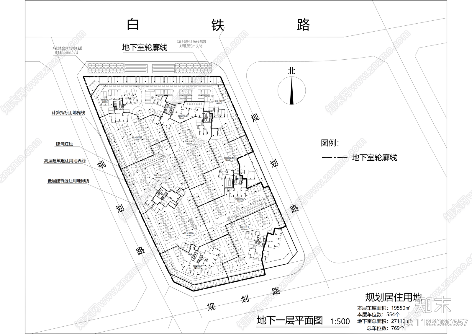 现代住宅楼建筑cad施工图下载【ID:1183080657】