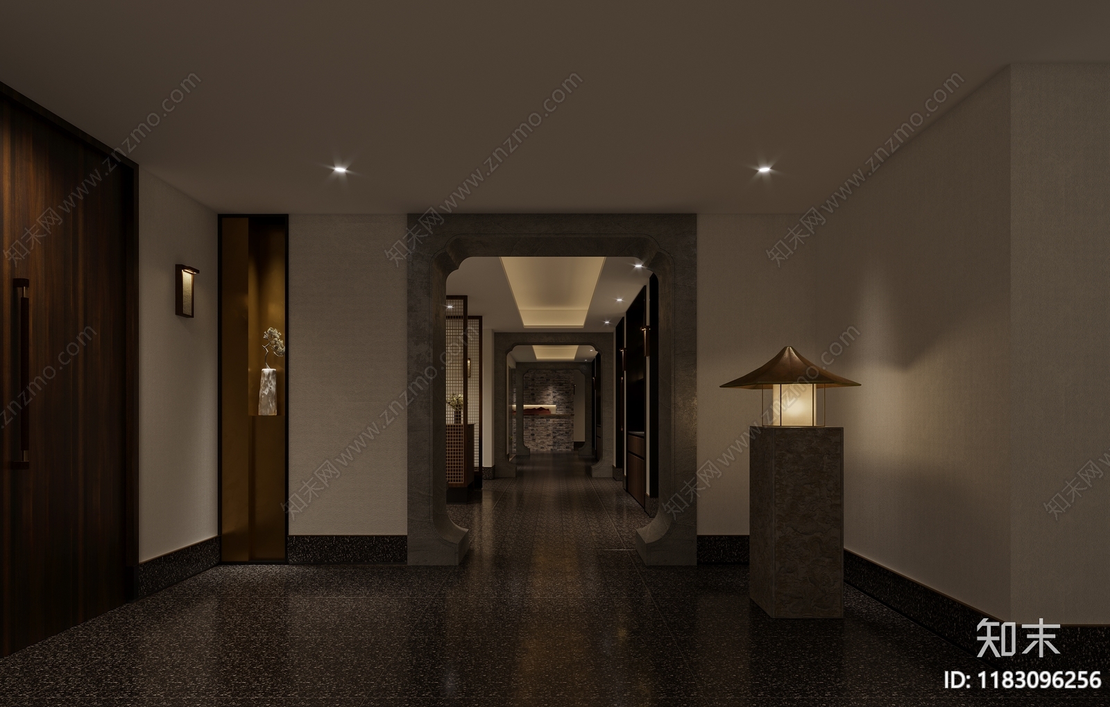 现代中餐厅cad施工图下载【ID:1183096256】