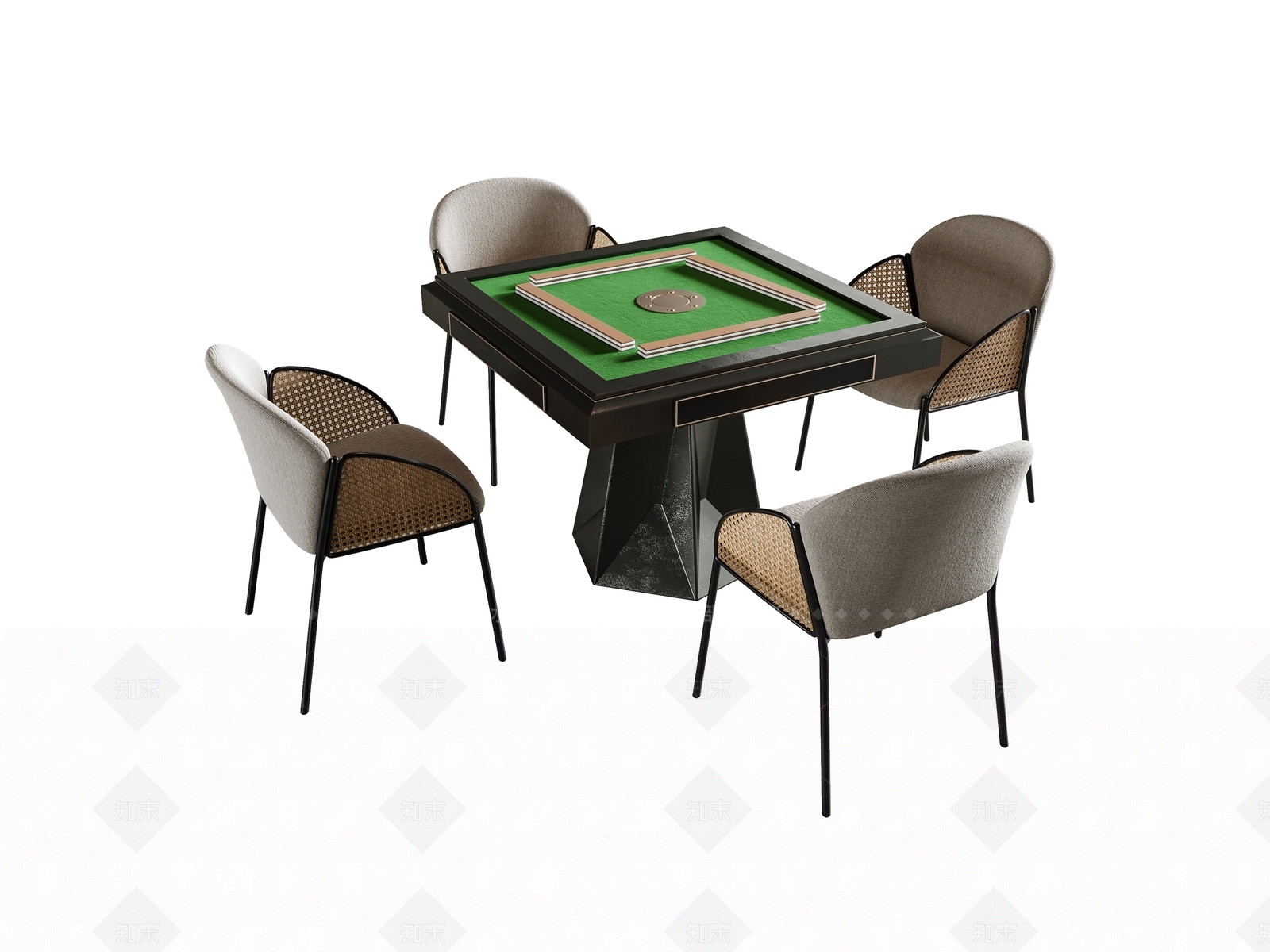 麻将桌SU模型下载【ID:1183098150】