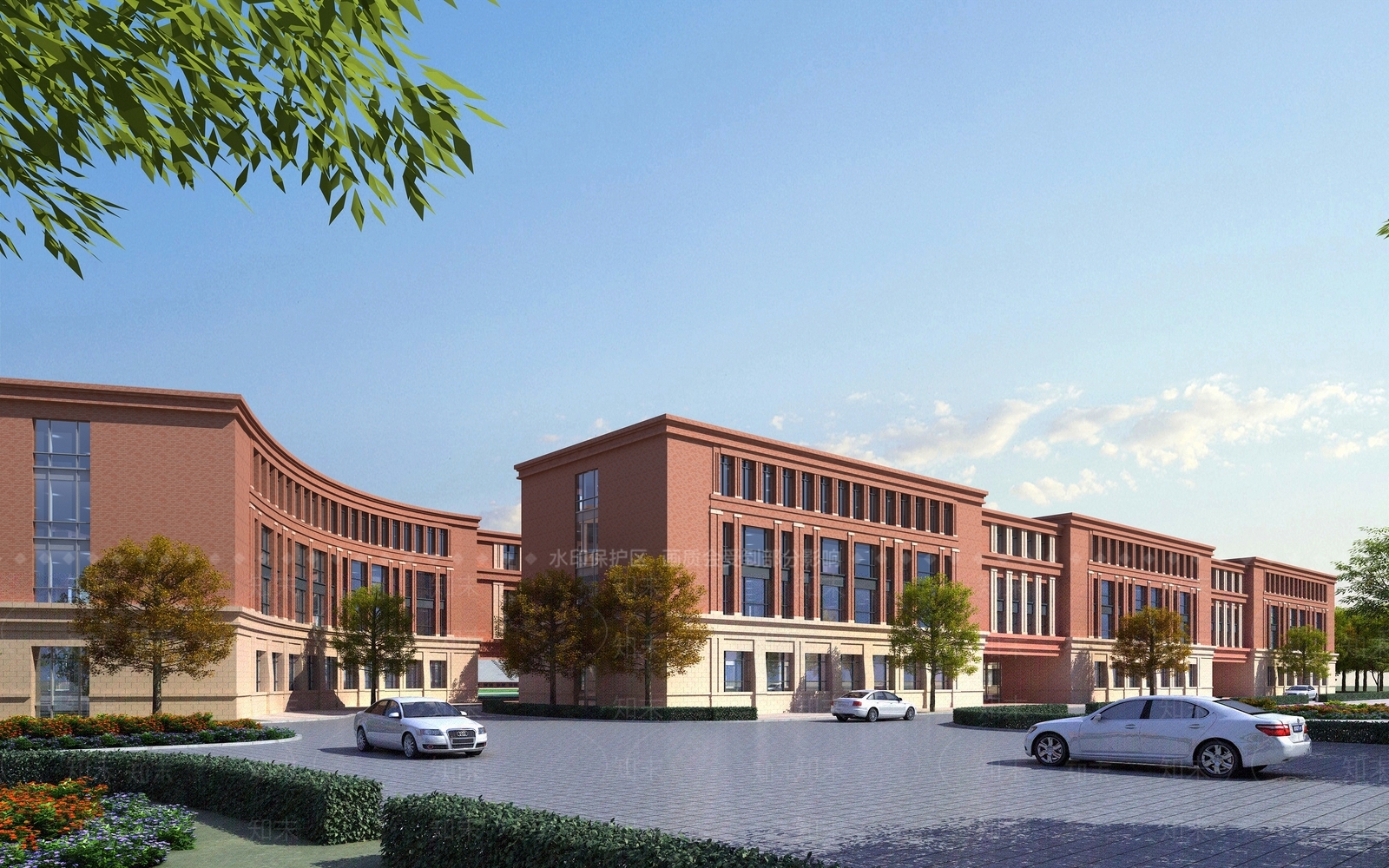 现代学校建筑SU模型下载【ID:1183103842】