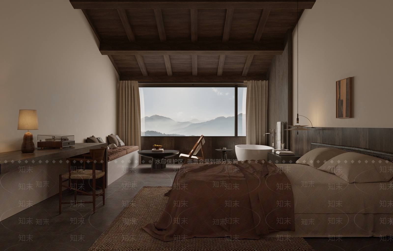 侘寂民宿3D模型下载【ID:1183104068】