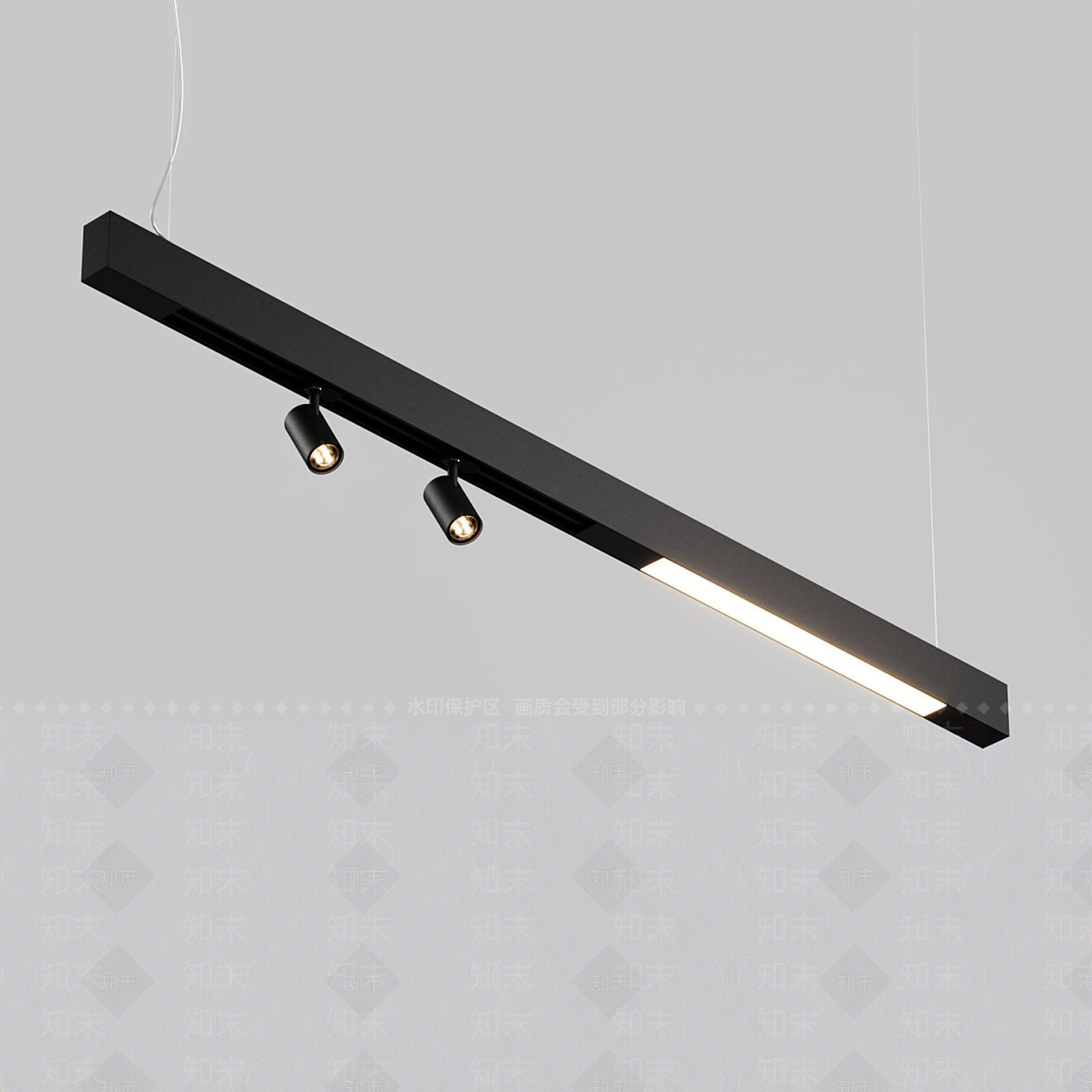 现代灯具组合3D模型下载【ID:1183116857】