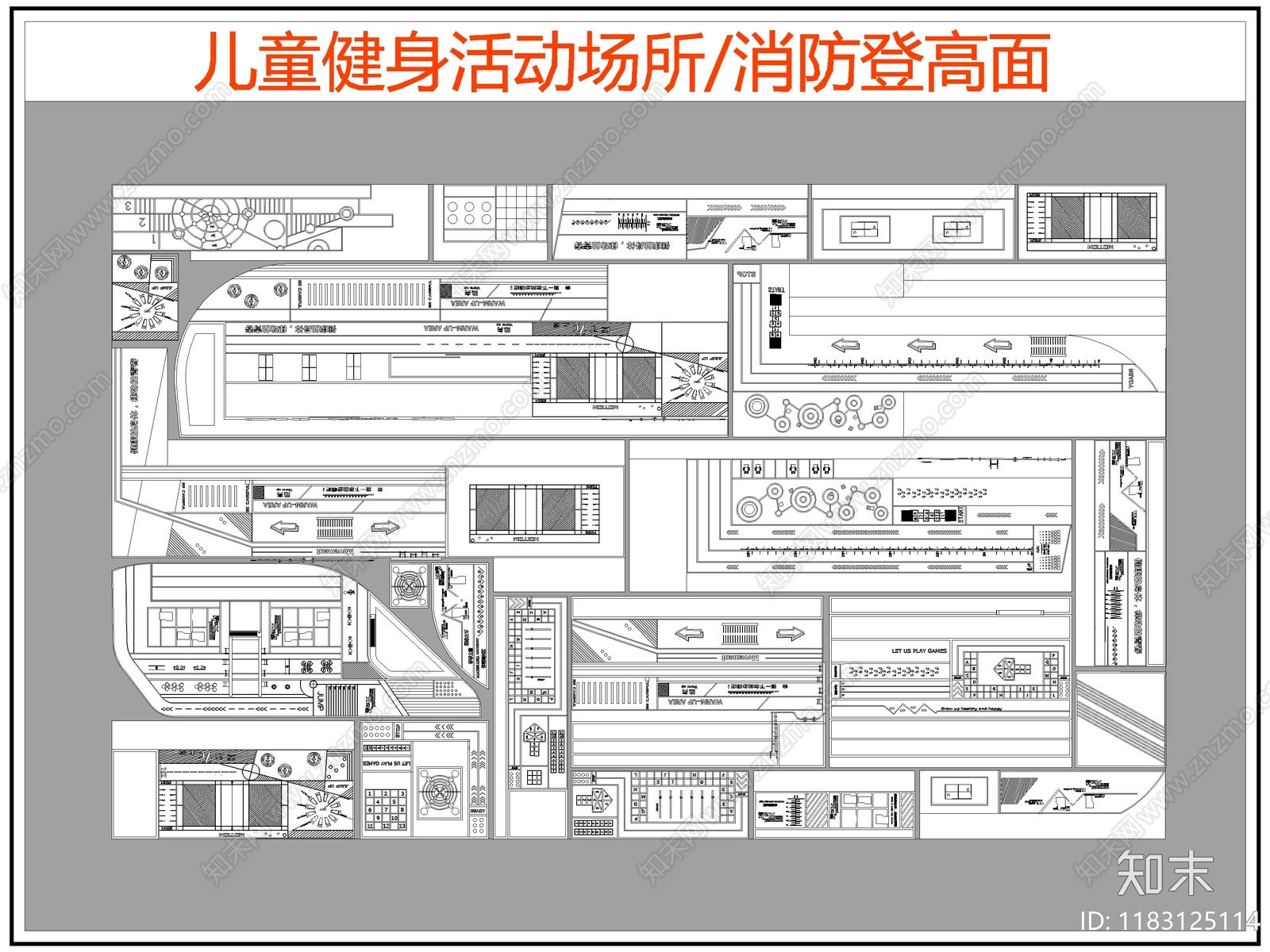 现代其他运动场地cad施工图下载【ID:1183125114】