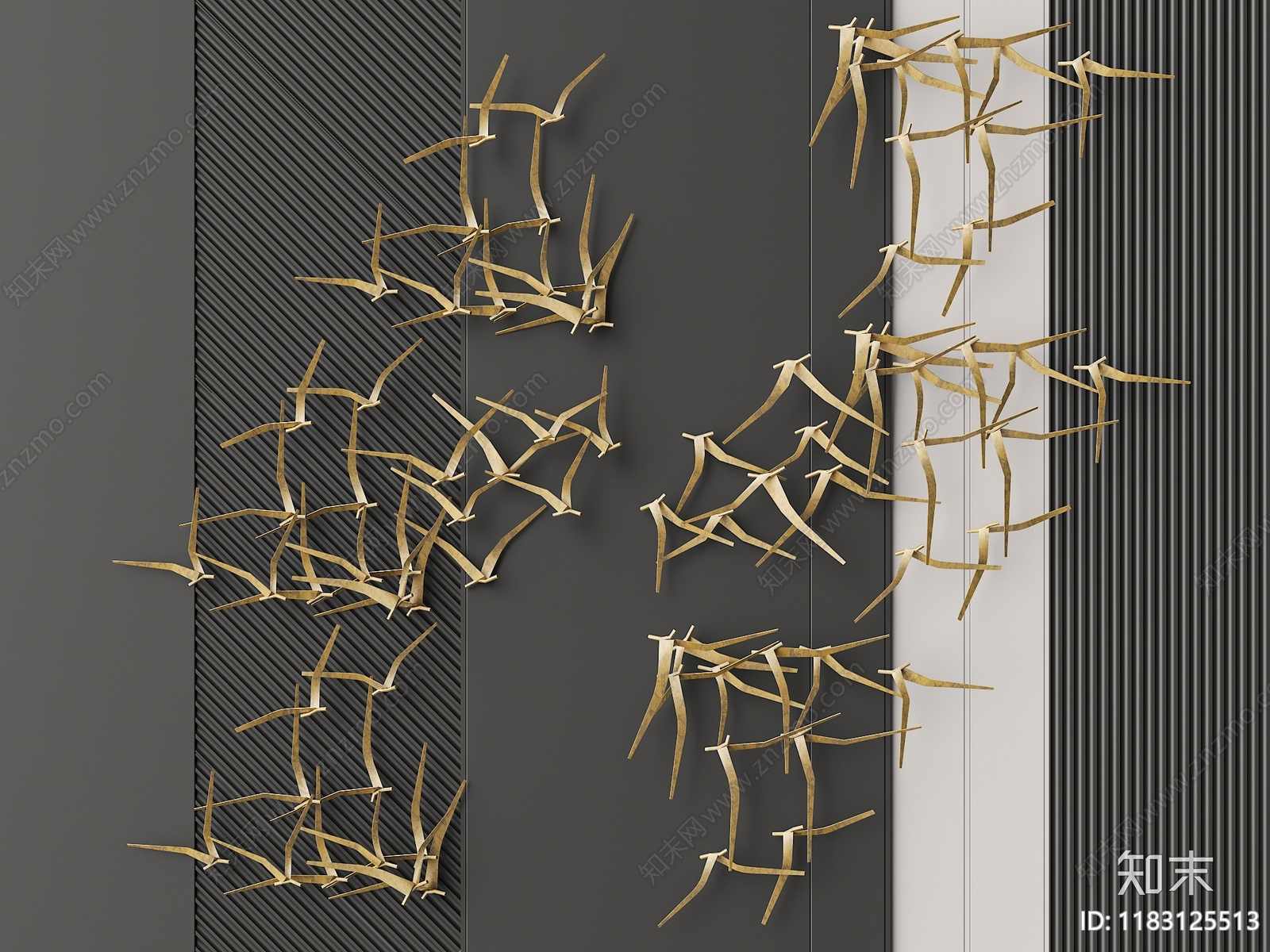 现代挂件3D模型下载【ID:1183125513】