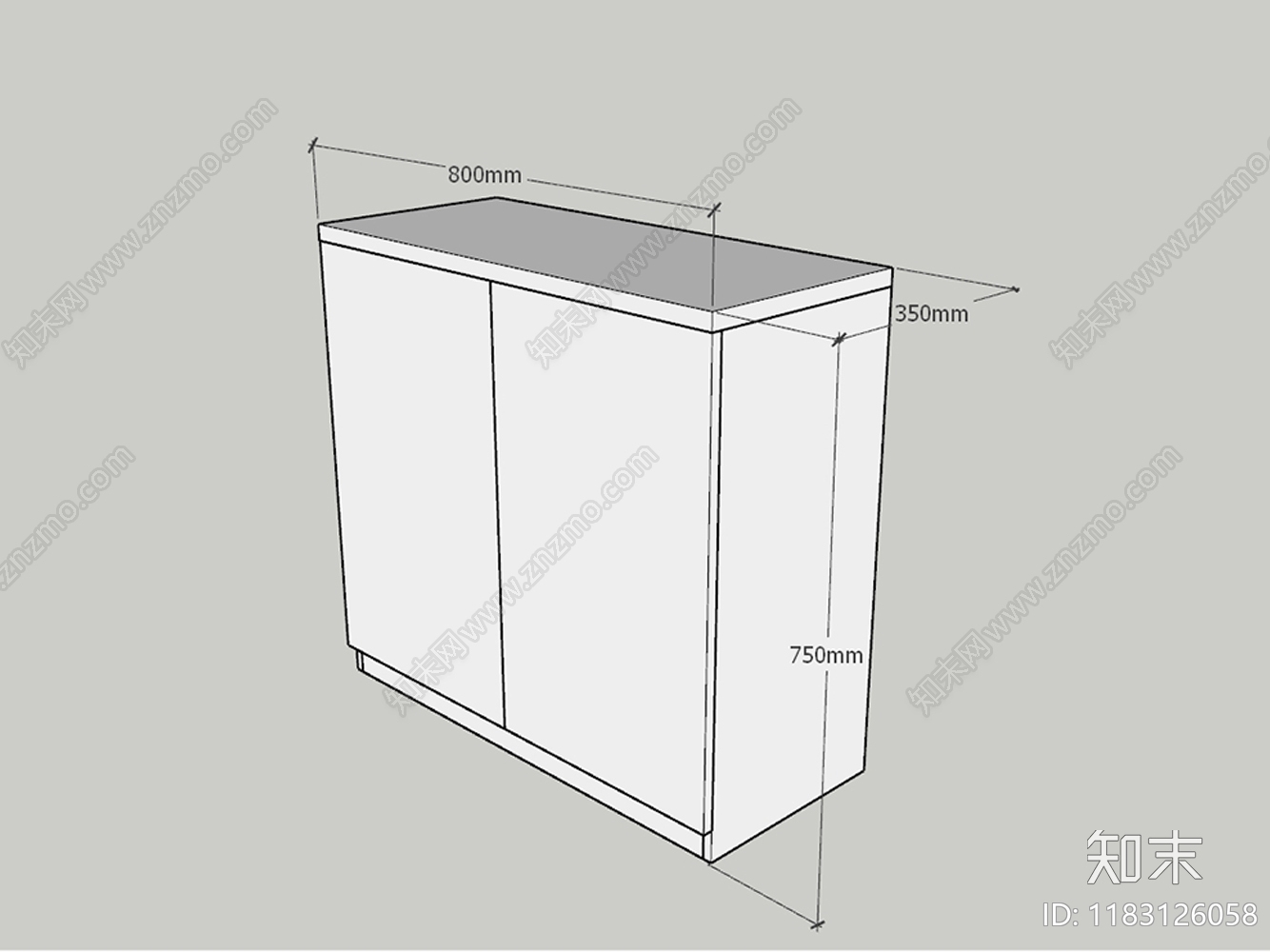 现代日式玄关柜SU模型下载【ID:1183126058】